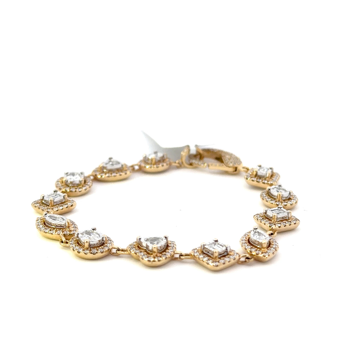 14K Yellow Gold Multi-Shape Gemstone Bracelet