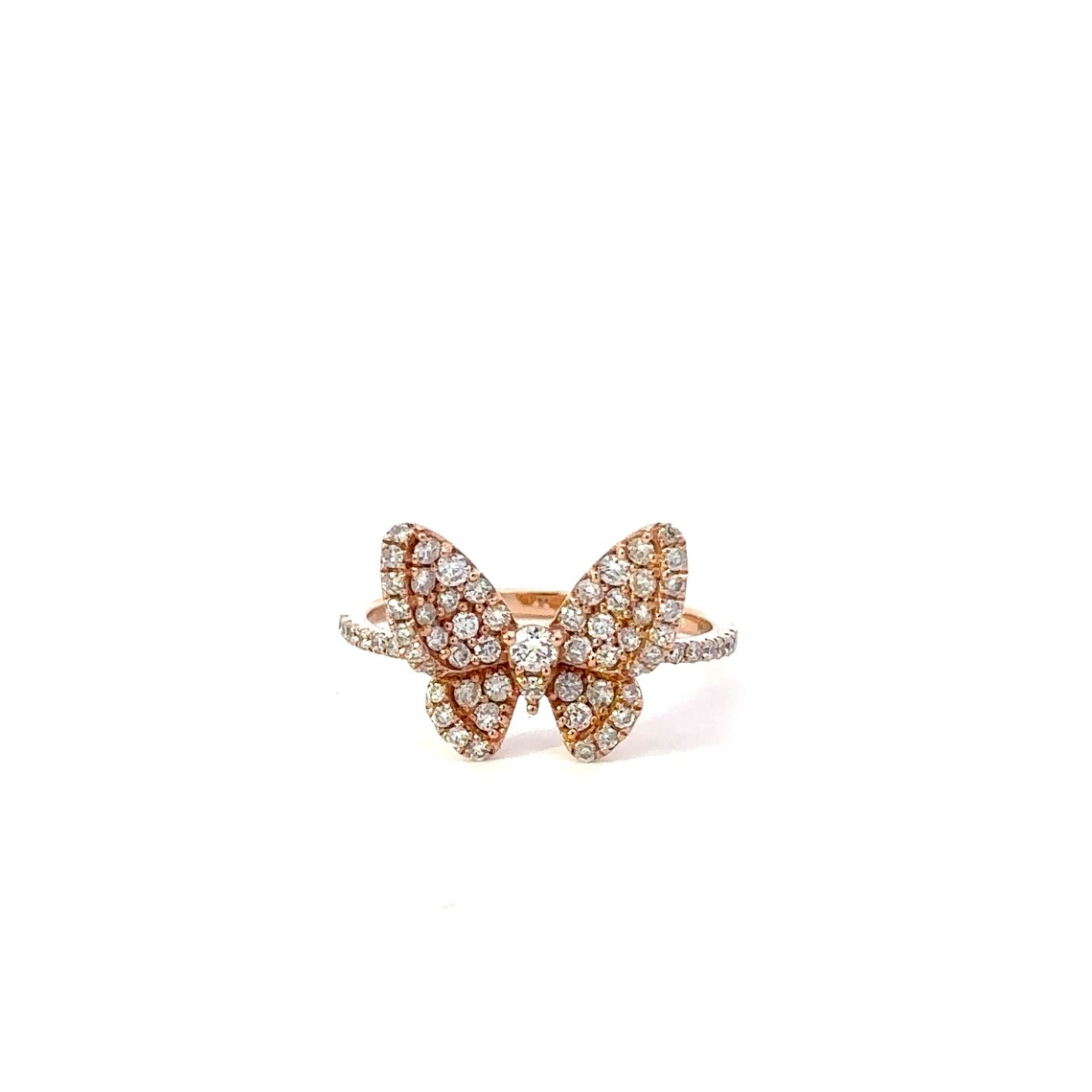 Delicate Butterfly Ring in 14K Yellow Gold