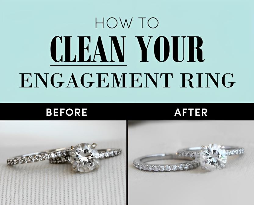 Keeping Your Engagement Ring Clean – Elise Jewelry