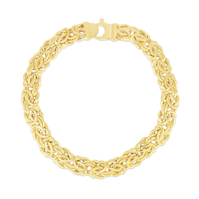 14K Yellow Gold Byzantine Bracelet