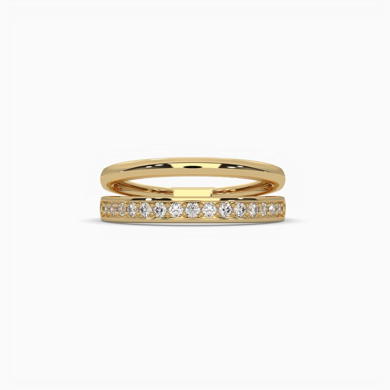 Gold Stackinf Rong's 14k & 18k Gold Stacking Rings Set – Elise Jewelry