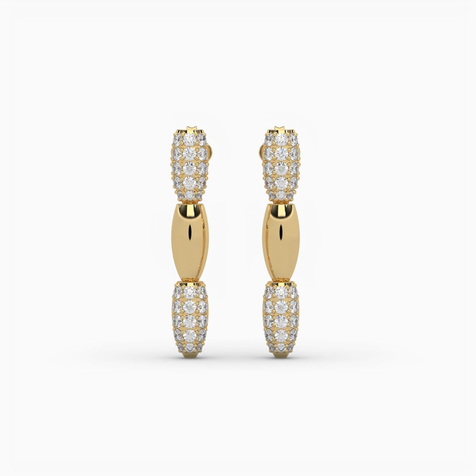 3 Layer Diamond Waterfall Chandelier Earrings
