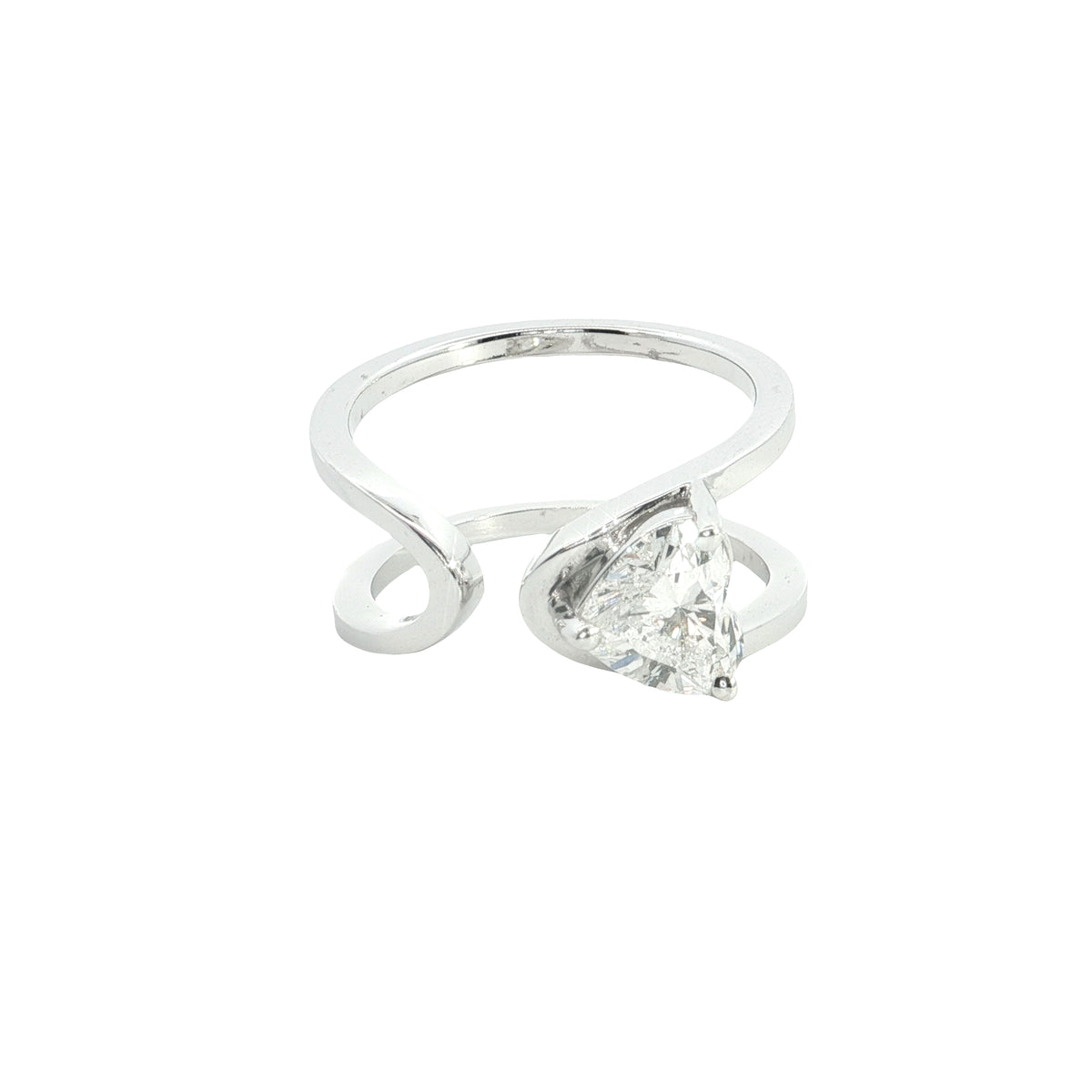 💖 14K White Gold Heart Shape Lab-Grown Diamond Ring | 1.09 CT | Perfect Gift for Her | Stackable & Elegant 💍