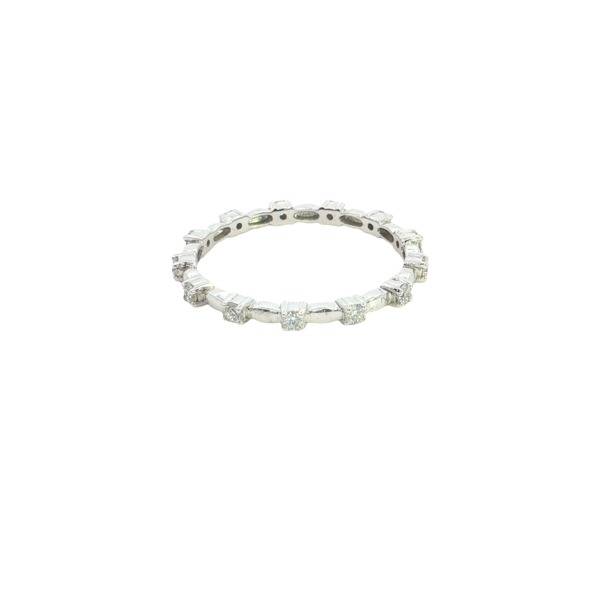 14K Yellow or White Gold Lab Grown Diamond Ring Band | 0.28 CT Lab Diamonds | 1.32g | Ethical Wedding or Stacking Band