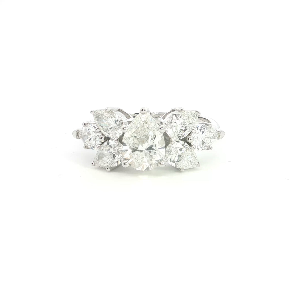 💎 2.50 CT VVS/VS Pear-Cut Lab-Grown Diamond Engagement Ring | 14k White Gold | Best Gift for Her 🤍✨