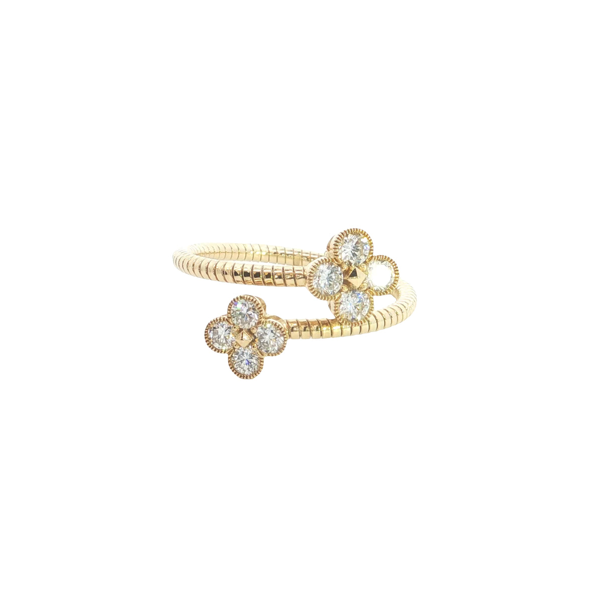 💍 0.50 Ct VS Brilliant Cut Lab-Grown Diamond Flexible Ring | 14k Yellow / White Gold 💛🤍✨