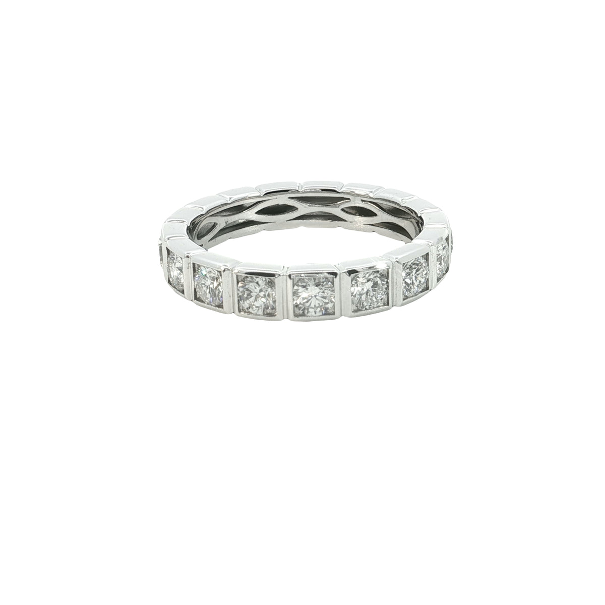 💍1 Ct VS Brilliant Cut Lab-Grown Diamond Band | 14k White Gold | Stackable Fine Jewelry🤍✨