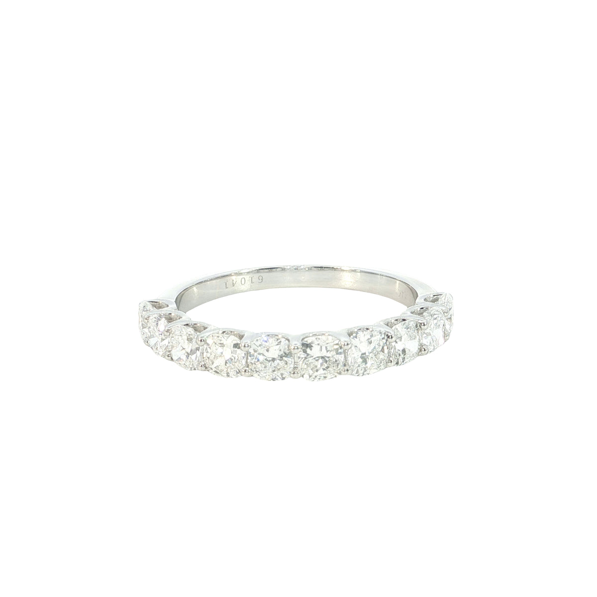 💍 1.39 Ct VS Oval Cut Lab-Grown Diamond Band | 14k White / Yellow Gold | Fashion Ring | Half-Eternity Ring ✨💎