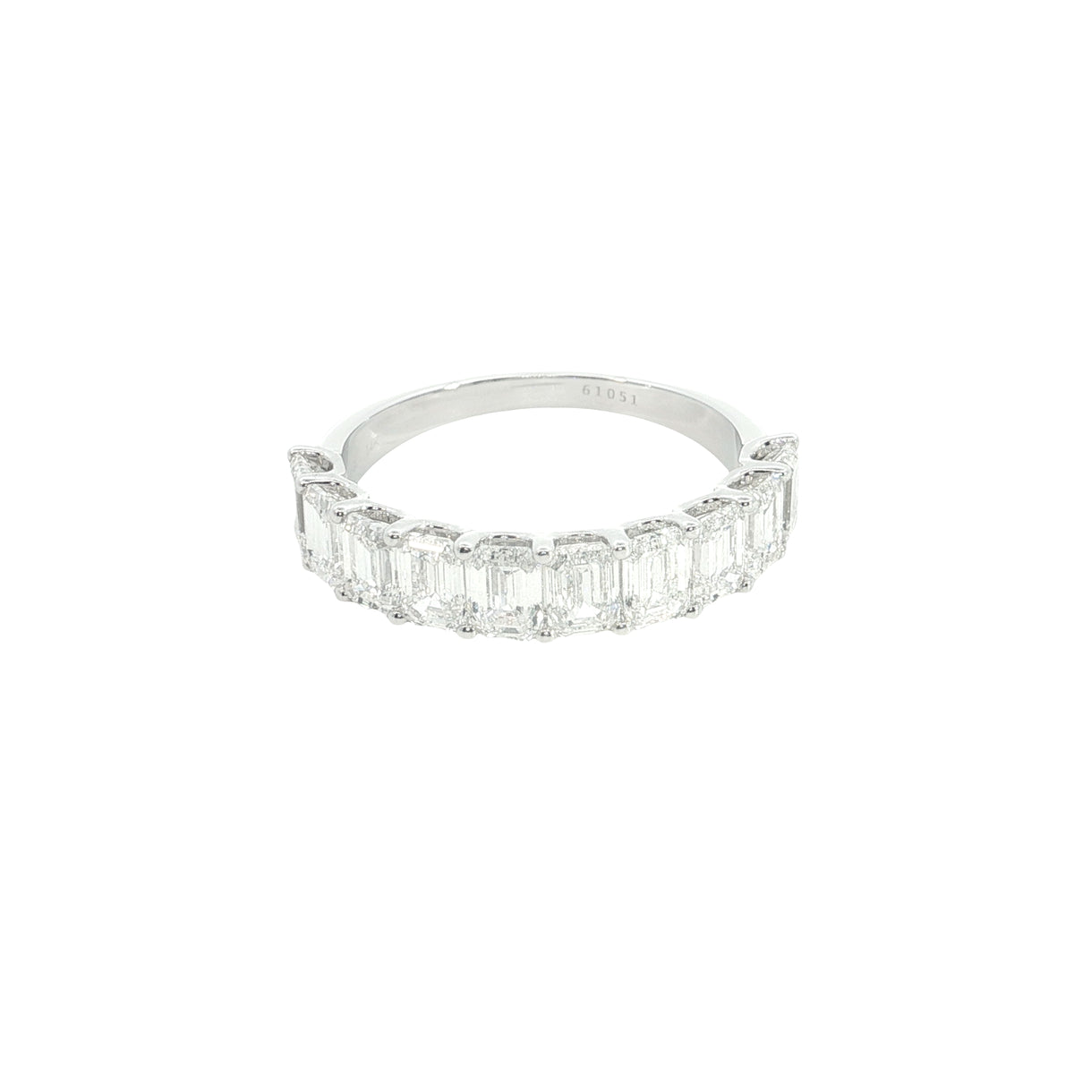 14k White Gold |💍 2.40–2.50 ct VVS/VS Emerald Cut Diamond Engagement Ring| Elegant Fine Jewelry ✨