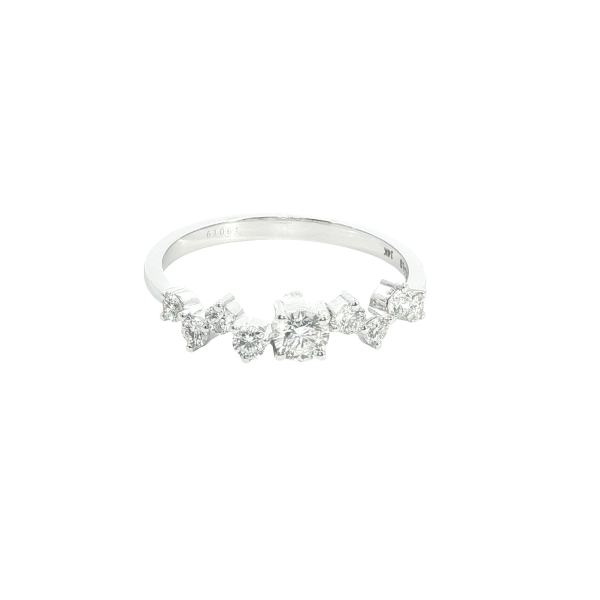 14k White Gold |💍 0.47 ct VS Round Brilliant Cut Lab-Grown Diamond Ring Band | Perfect Gift 💖