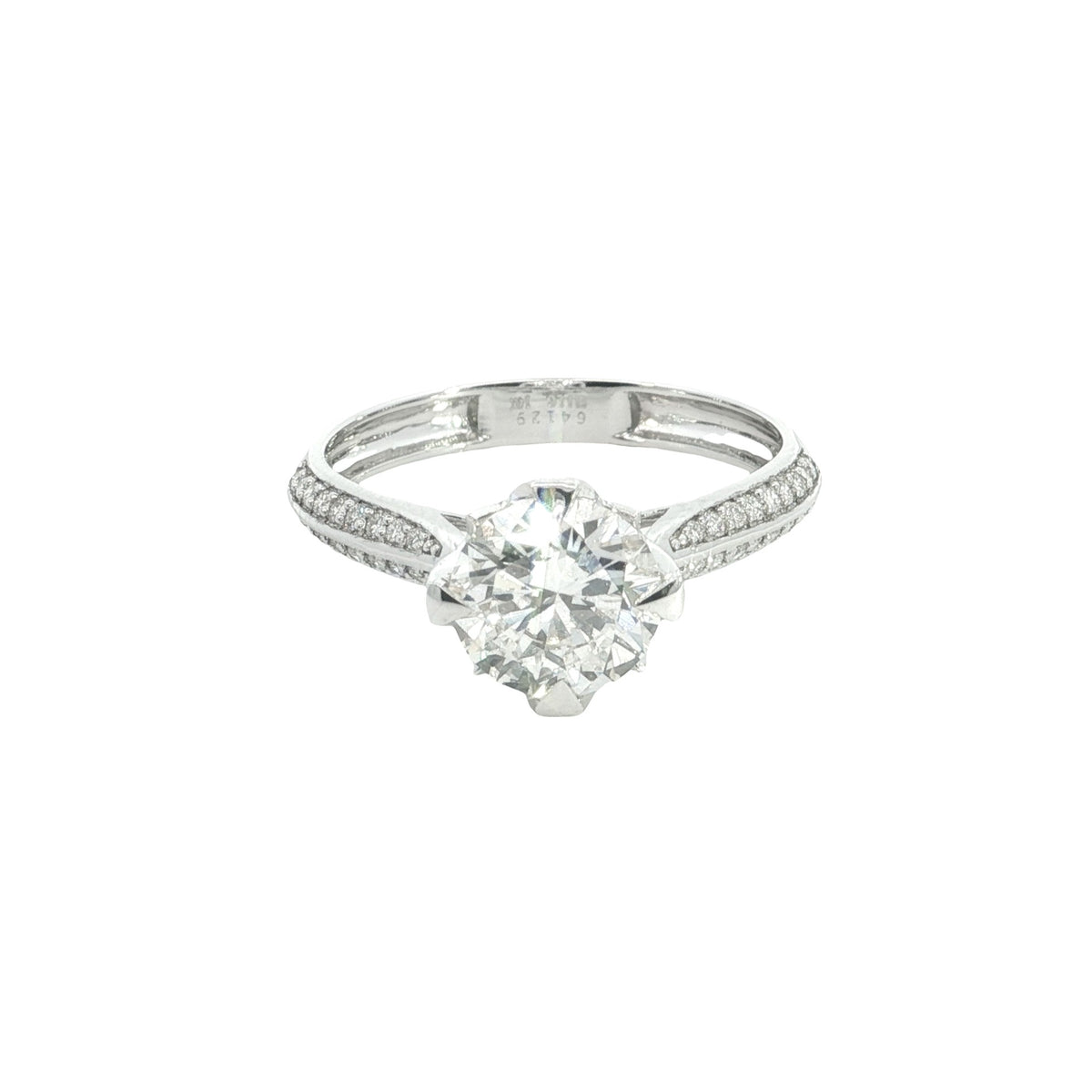 14k White/Yellow Gold |💍 1.70 Ct VS Round Brilliant Cut Lab-Grown Diamond Engagement Ring 💛🤍✨