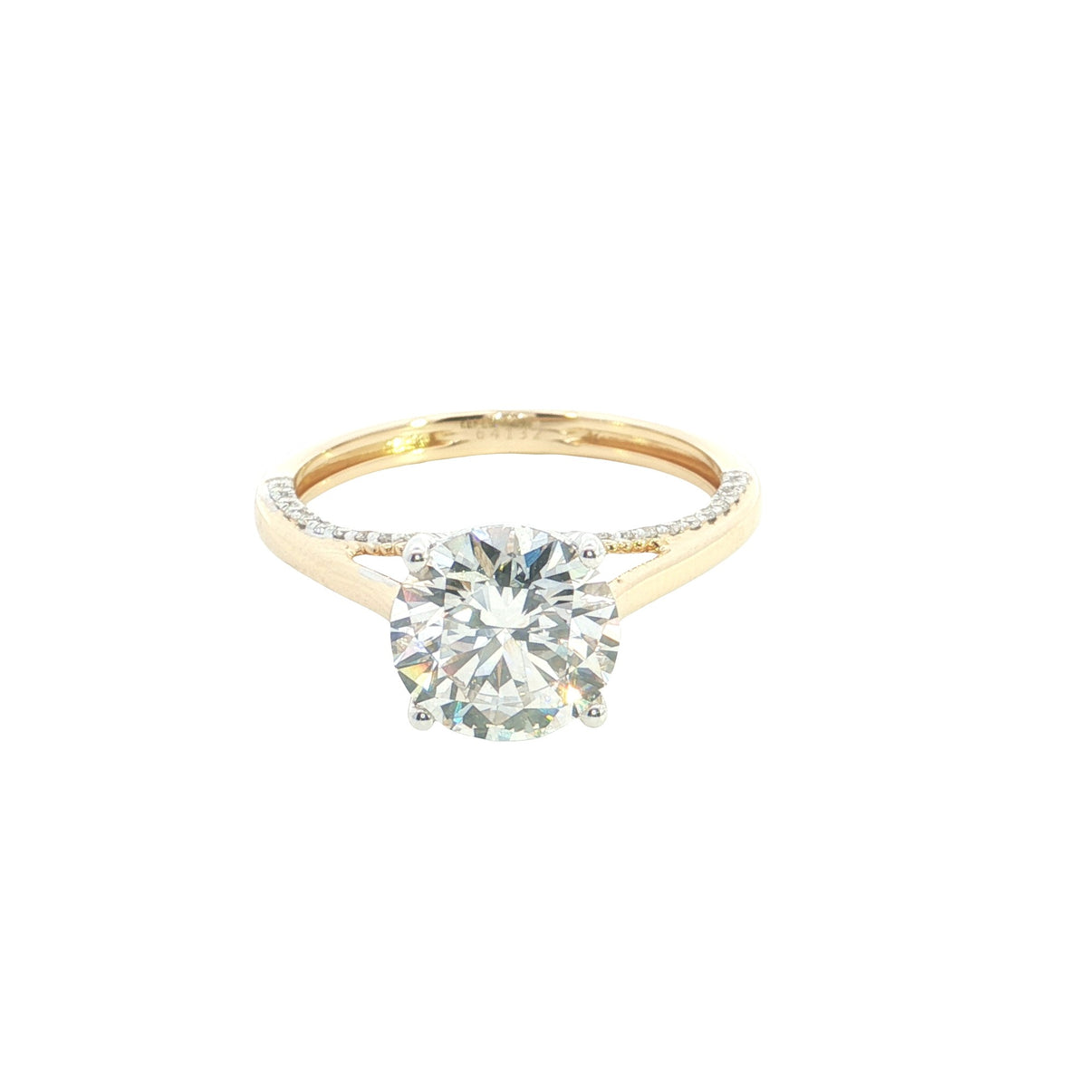 14k Yellow Gold |💍 2.50 Ct VS Round Brilliant Cut Lab-Grown Diamond Engagement Ring | Best Gift for Her 💖✨