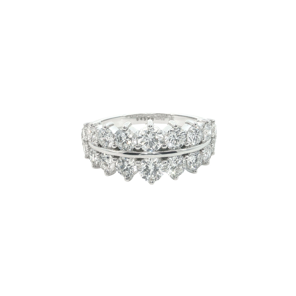 14k White/Yellow Gold |💍 2.25 Ct VS Round Brilliant Cut Lab-Grown Diamond Fashion Band | Stackable Ring ✨💎