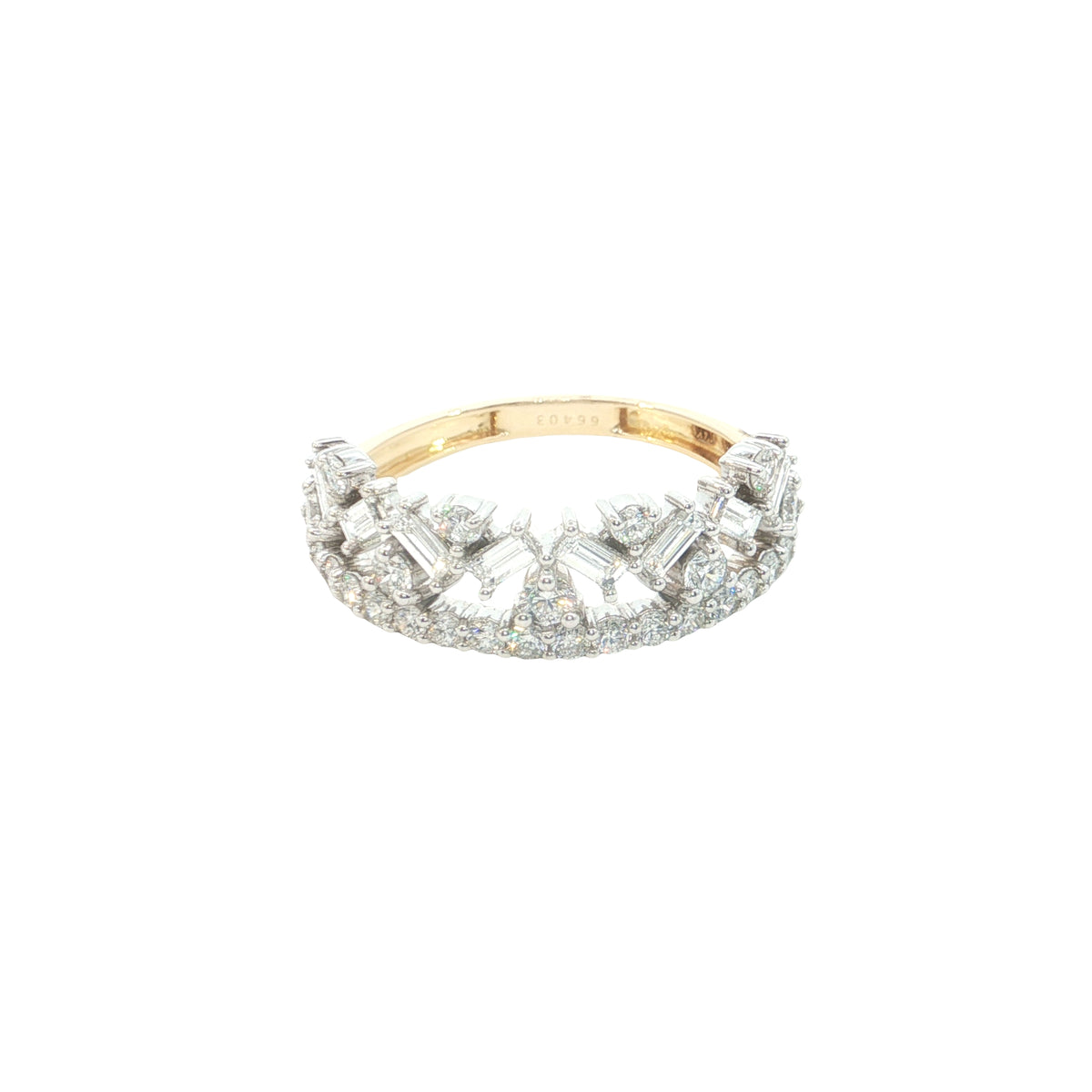 14k Yellow Gold |💍1.00 Ct VS Buggette & Round Brilliant Cut Lab-Grown Diamond Ring | Fashion Ring ✨💎