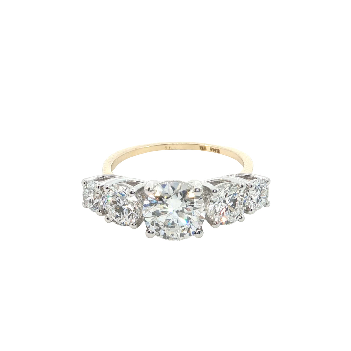 14k Yellow Gold |💍 3 Ct VS Brilliant Cut Lab-Grown Diamond Engagement Ring | Luxury Fine Jewelry 💛✨