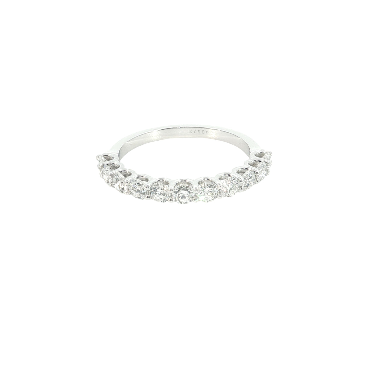 14k White Gold |💍1 Ct VS Brilliant Cut Lab-Grown Diamond Band | Luxury Stackable Fine Jewelry💛✨