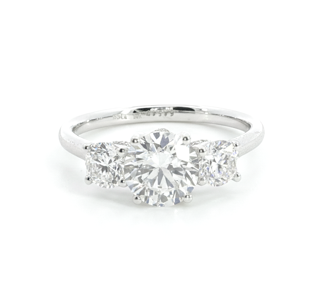 14k White Gold |💍 1.75 Ct VS Brilliant Cut Lab-Grown Diamond Engagement Ring | Wedding Ring | Best Gift for Her ✨💖