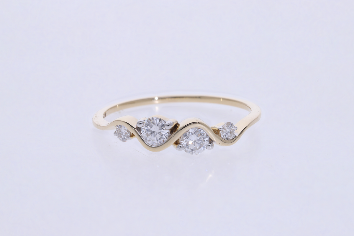 💍💎 VVS/VS Round Brilliant-Cut Lab-Grown Diamond Engagement Ring | 14k Yellow or White Gold | Dainty Luxury Gift for Her 💛🤍✨