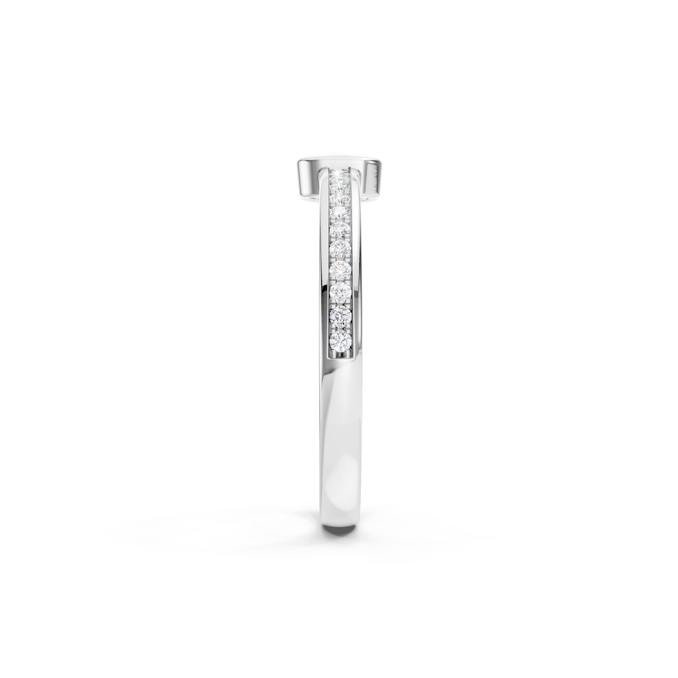 0.20 CT Round Lab Grown Diamond Minimalist Stackable Ring
