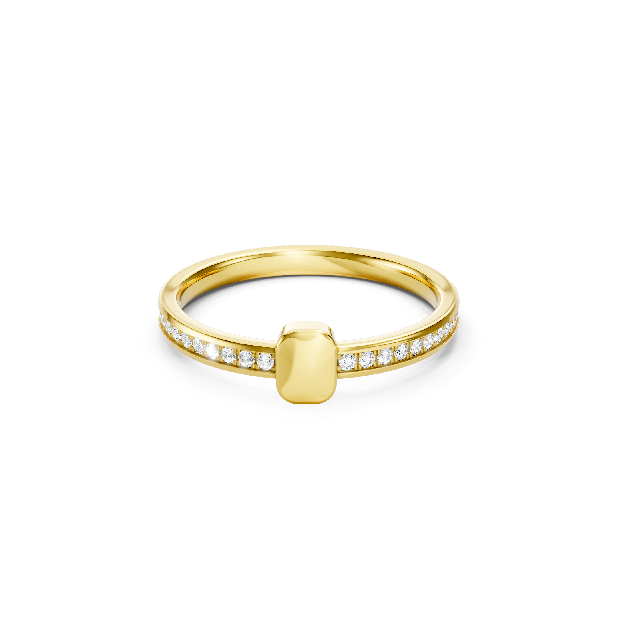 0.20 CT Round Lab Grown Diamond Minimalist Stackable Ring