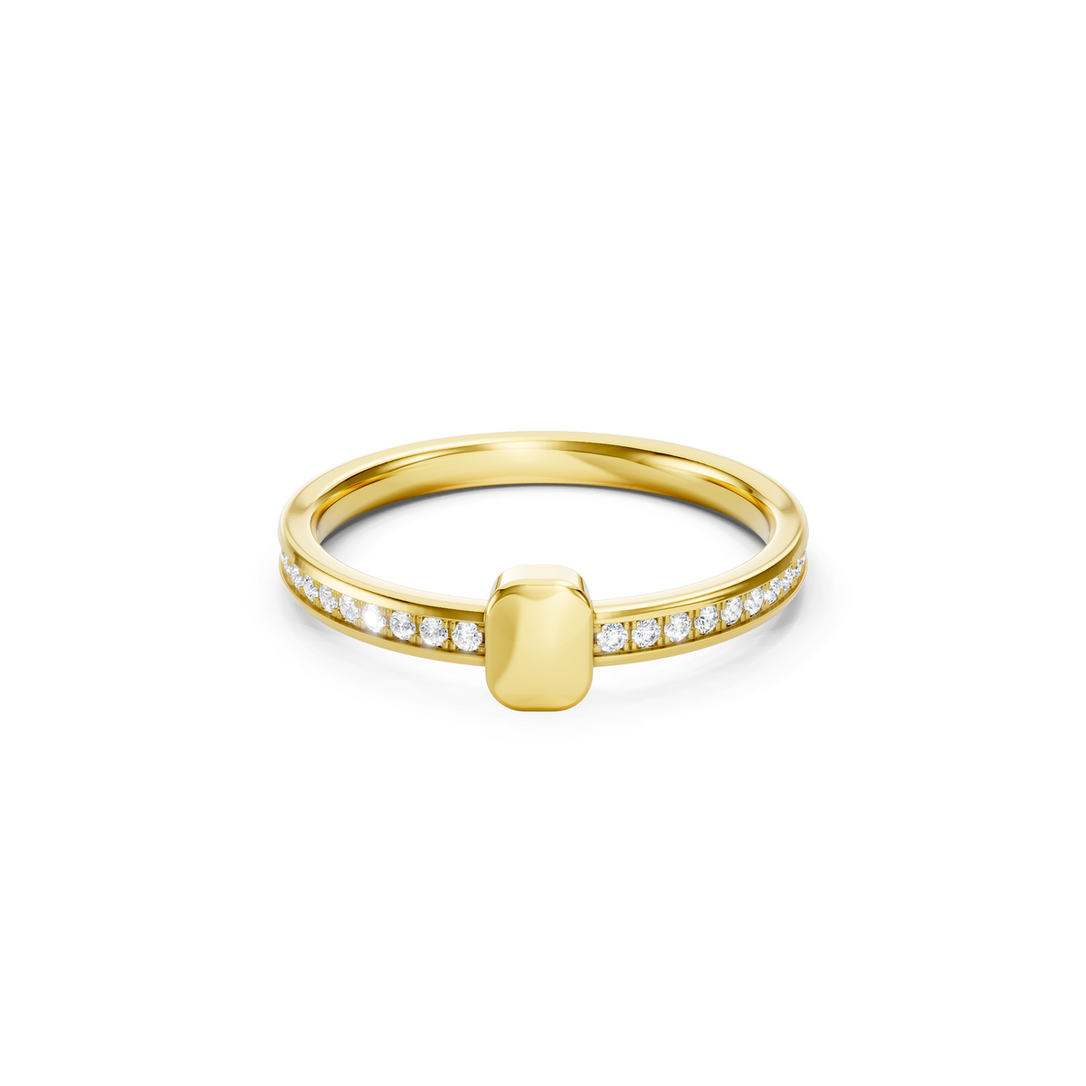 0.20 CT Round Lab Grown Diamond Minimalist Stackable Ring