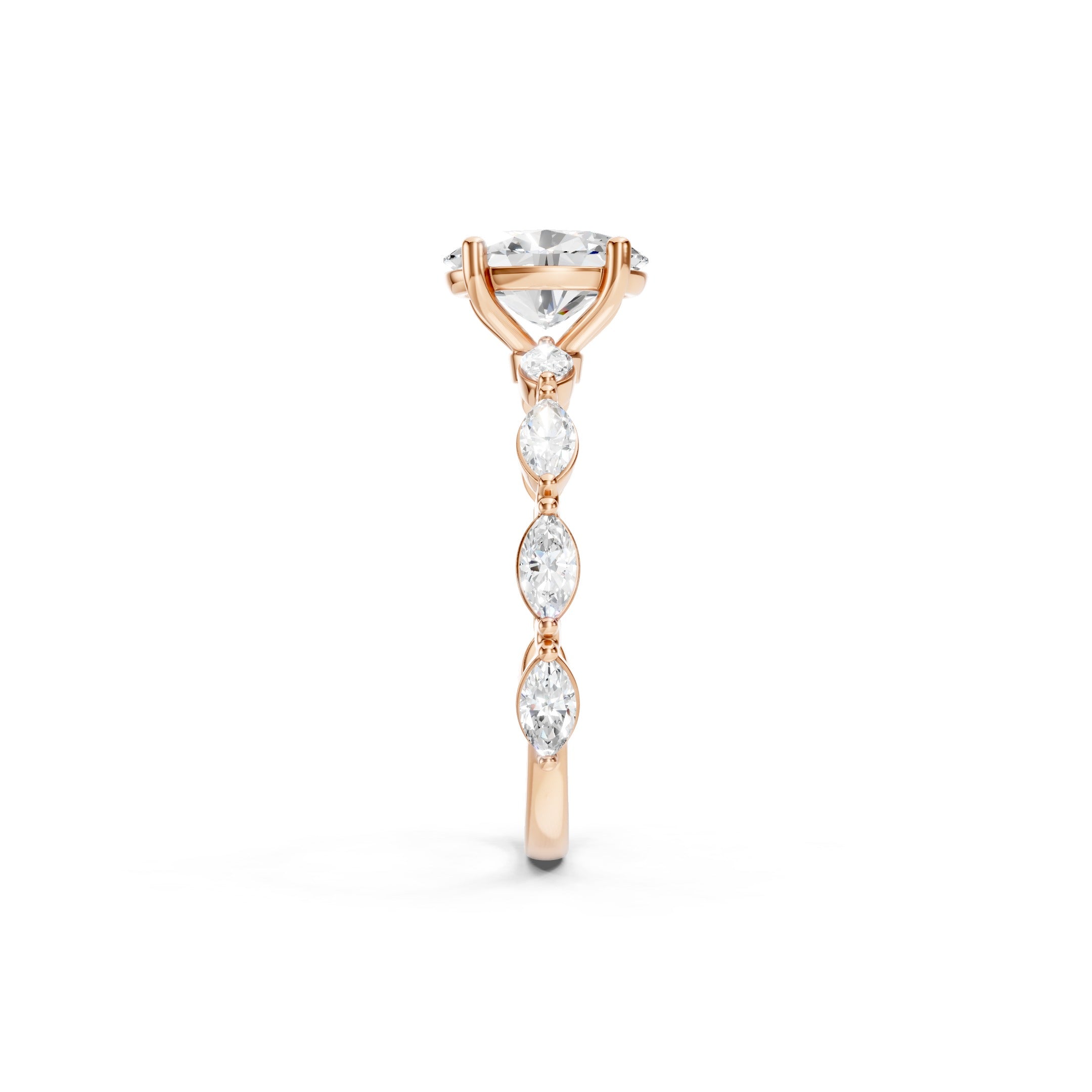 1.50 CT Oval Cut Lab Grown Diamond Engagement Ring