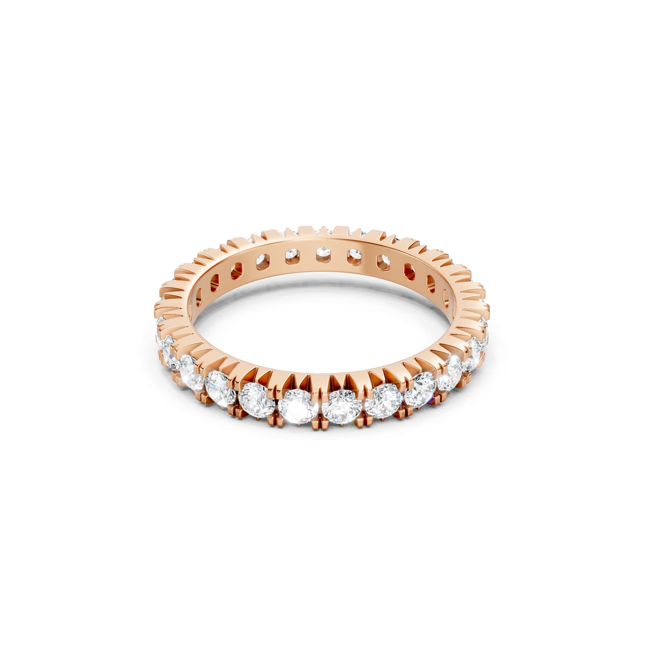 1.50 CT  Lab Grown Diamond Eternity Band, 10K 14K 18K Solid Gold Wedding Ring