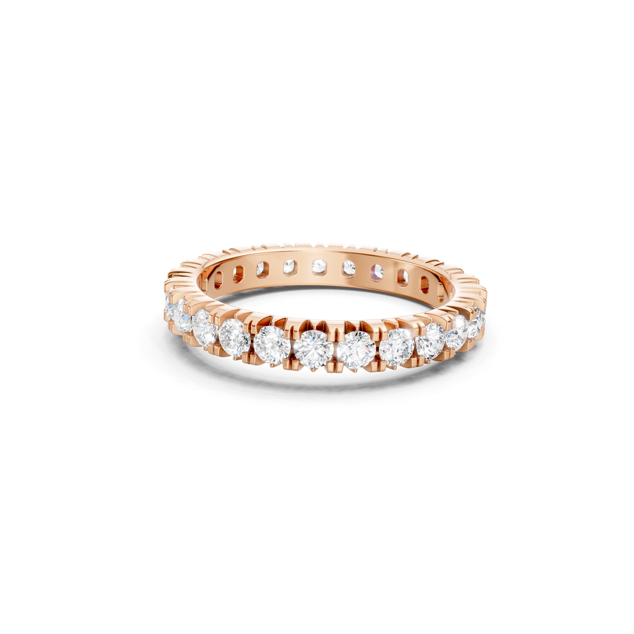 1.50 CT  Lab Grown Diamond Eternity Band, 10K 14K 18K Solid Gold Wedding Ring