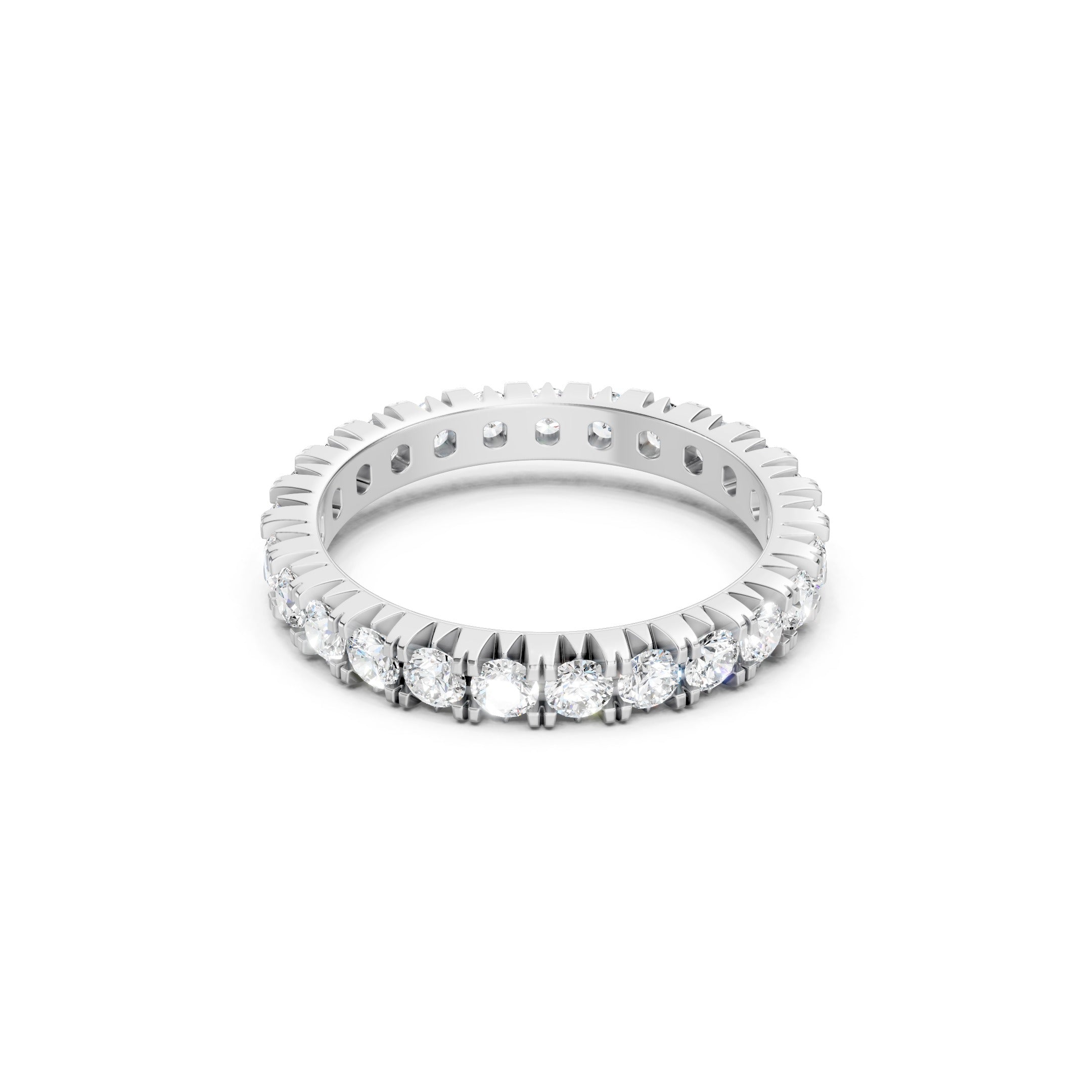 1.50 CT  Lab Grown Diamond Eternity Band, 10K 14K 18K Solid Gold Wedding Ring
