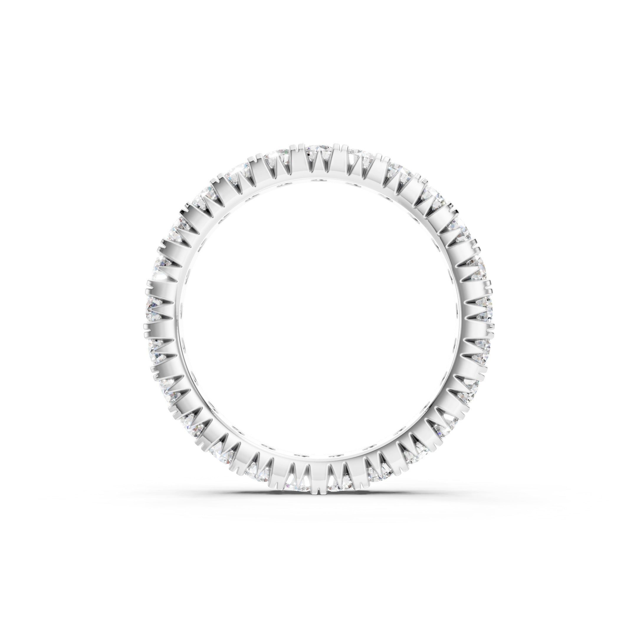 1.50 CT  Lab Grown Diamond Eternity Band, 10K 14K 18K Solid Gold Wedding Ring
