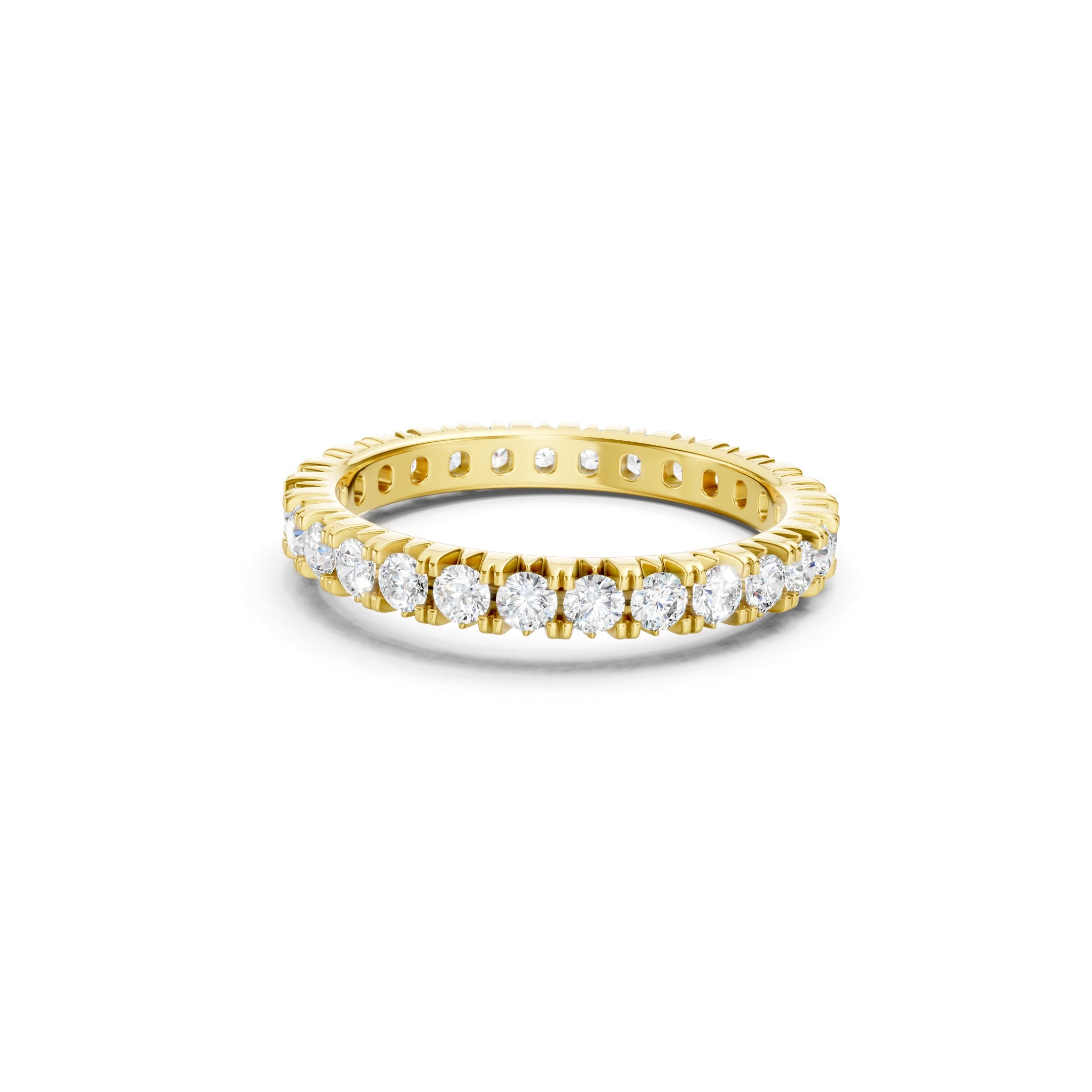 1.50 CT Round Cut Lab Grown Diamond Eternity Band Ring  Gift for Her