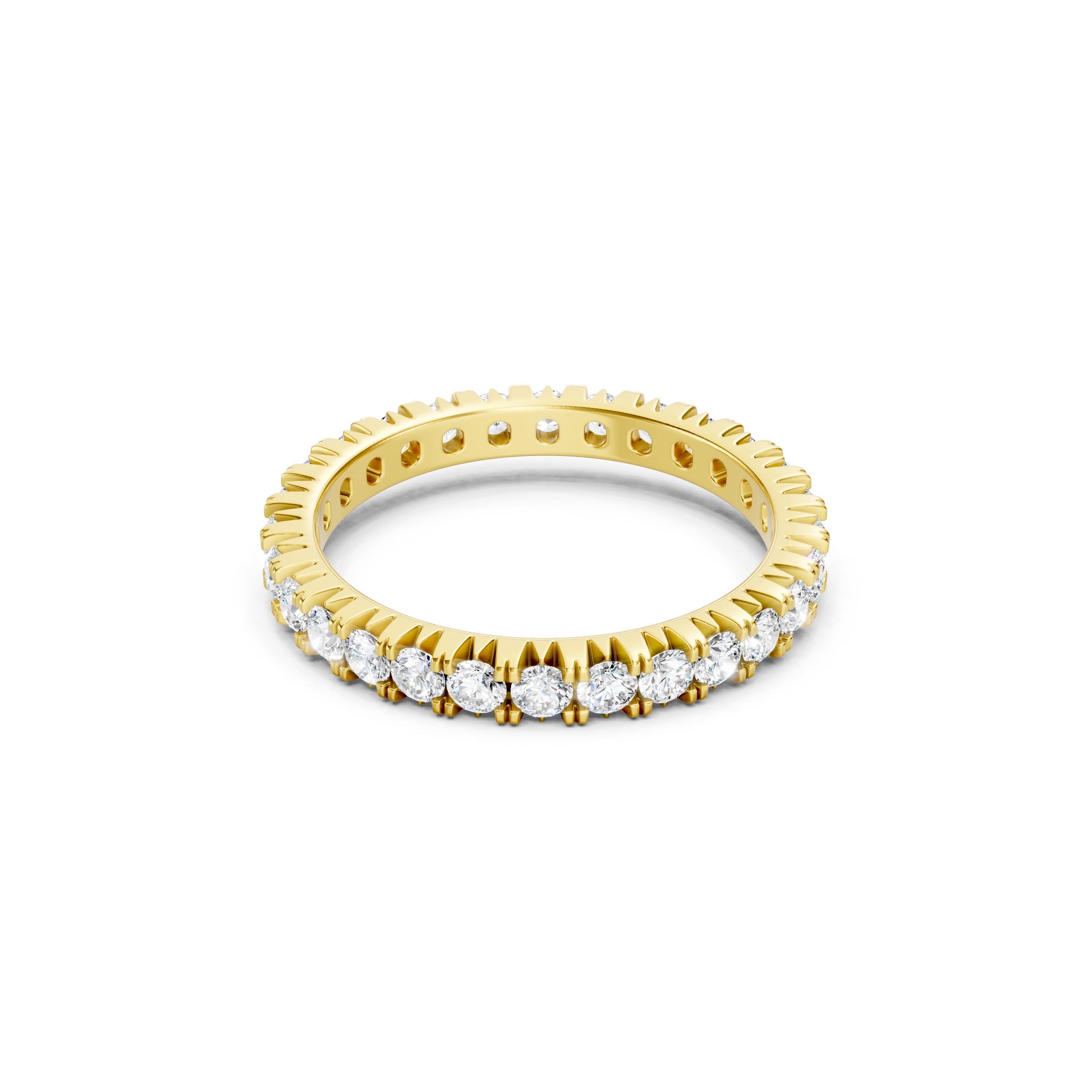 1.50 CT Round Cut Lab Grown Diamond Eternity Band Ring  Gift for Her