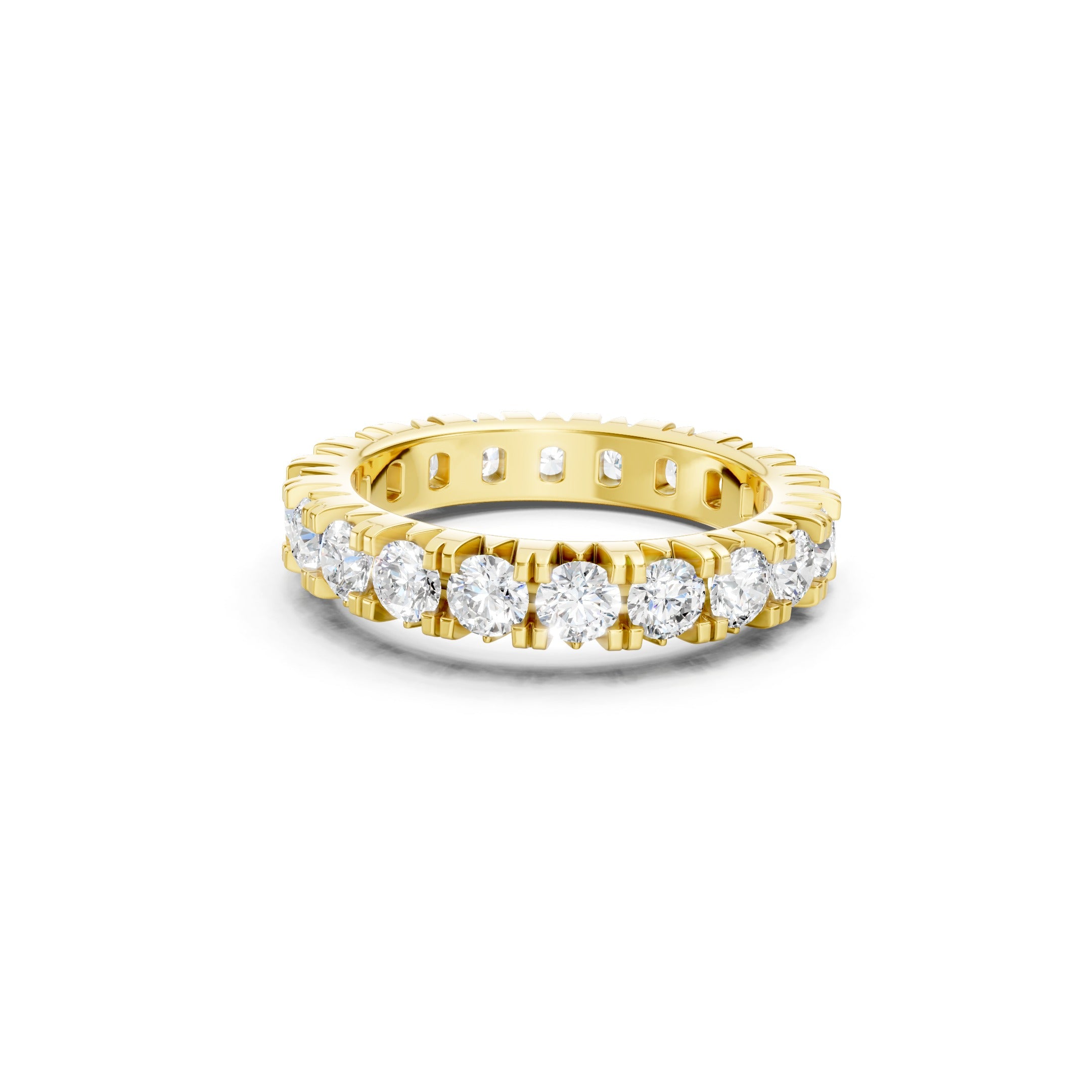 2.75ct Round Cut Lab Grown Diamond Eternity Ring Luxury Jewelry Gift