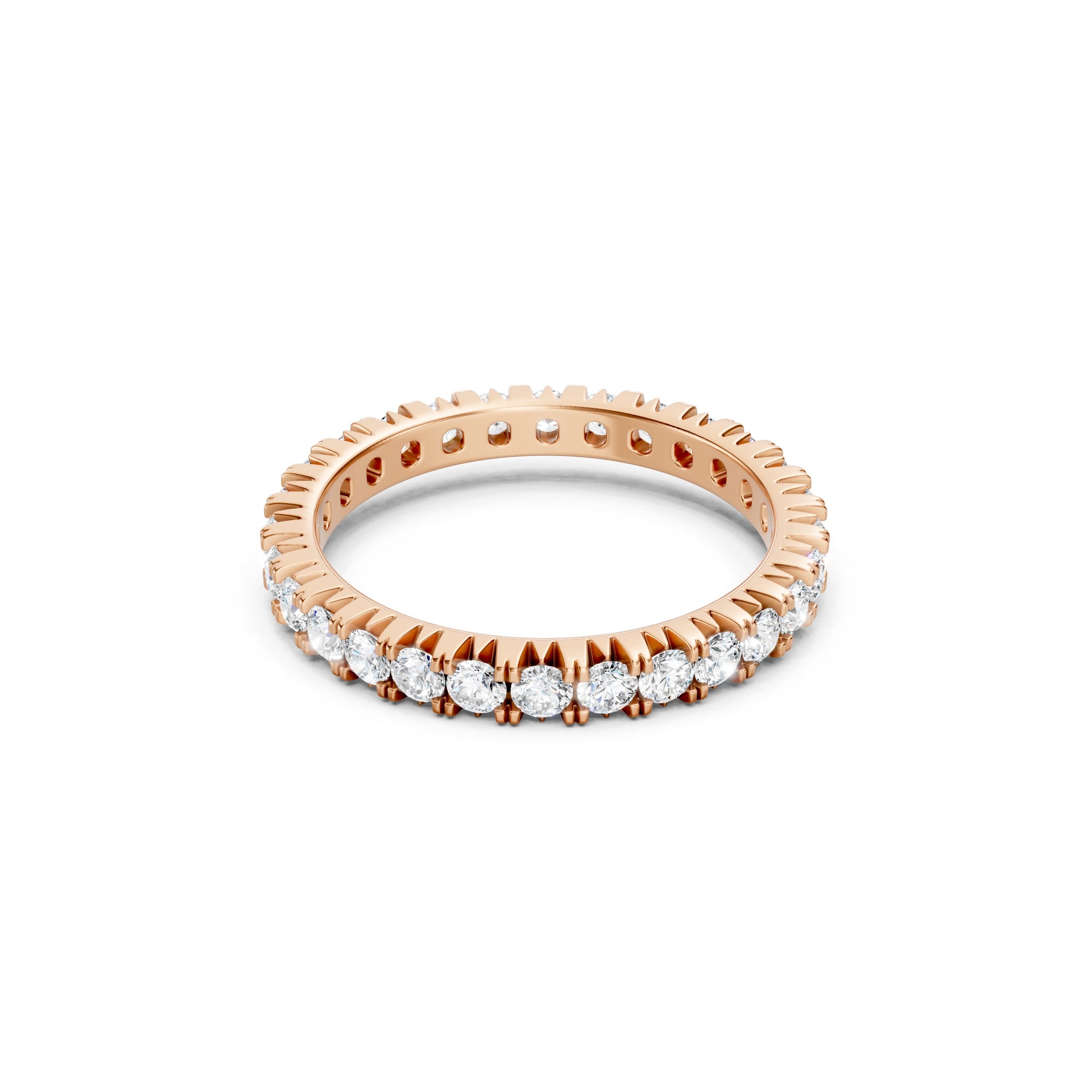 1.50 CT Round Cut Lab Grown Diamond Eternity Band Ring  Gift for Her