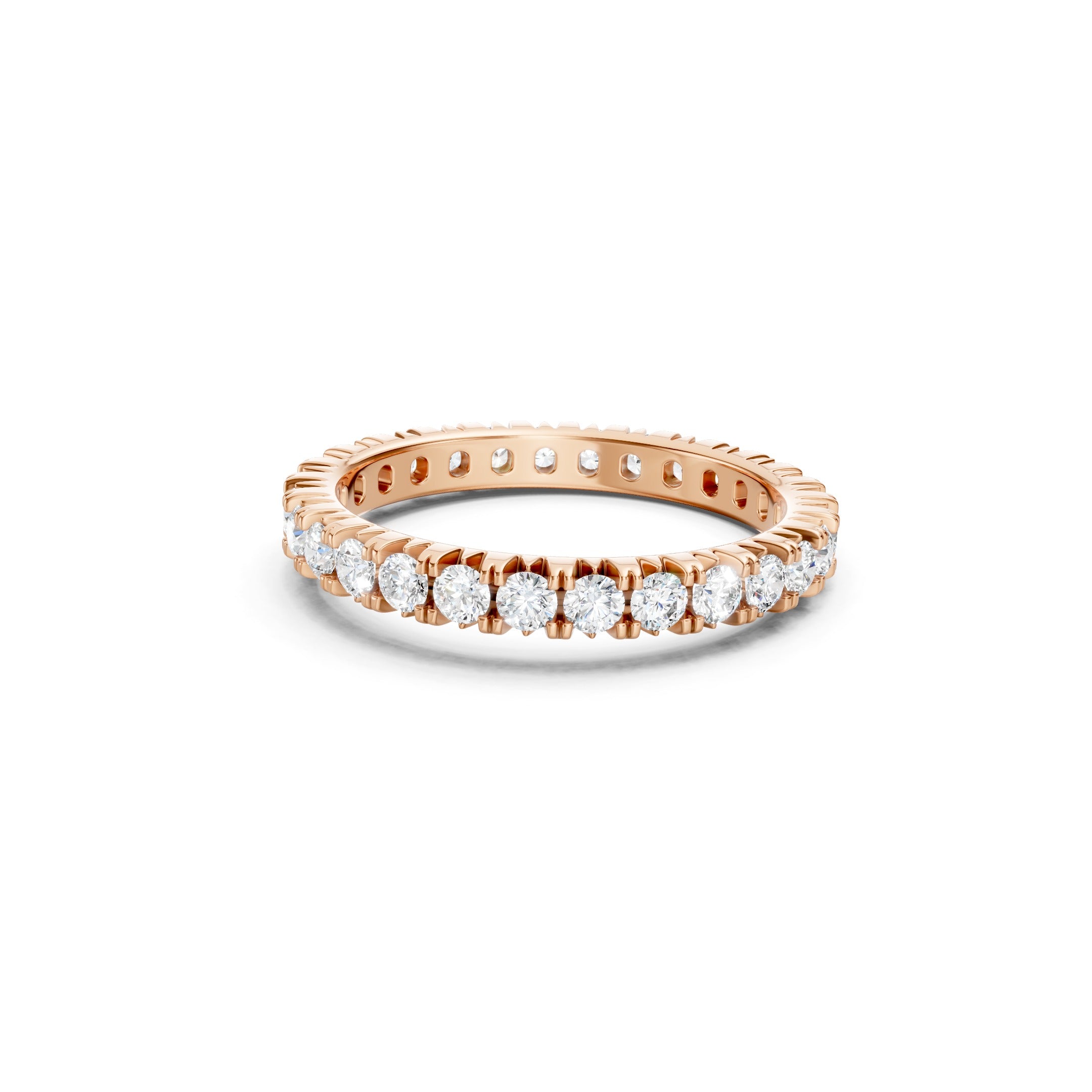 1.50 CT Round Cut Lab Grown Diamond Eternity Band Ring  Gift for Her