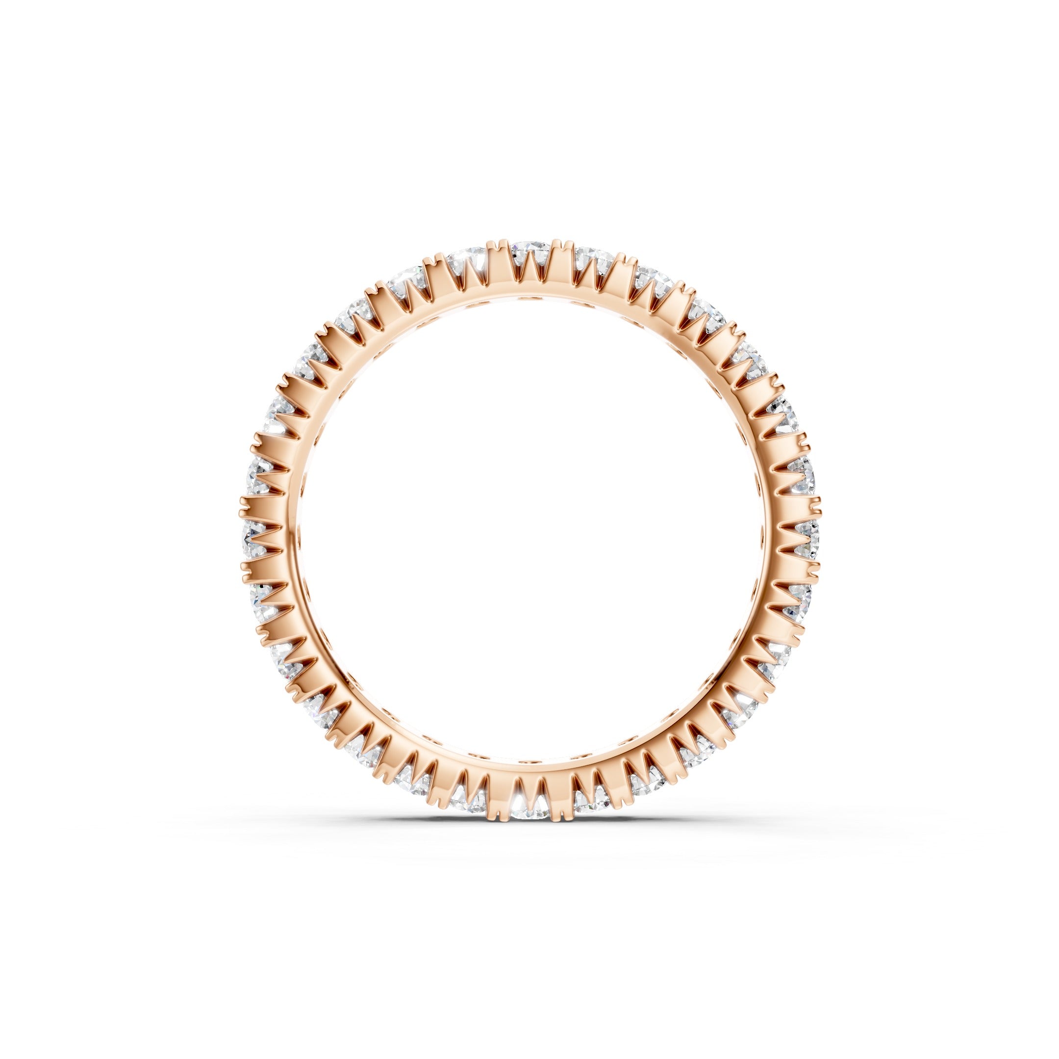 1.50 CT Round Cut Lab Grown Diamond Eternity Band Ring  Gift for Her