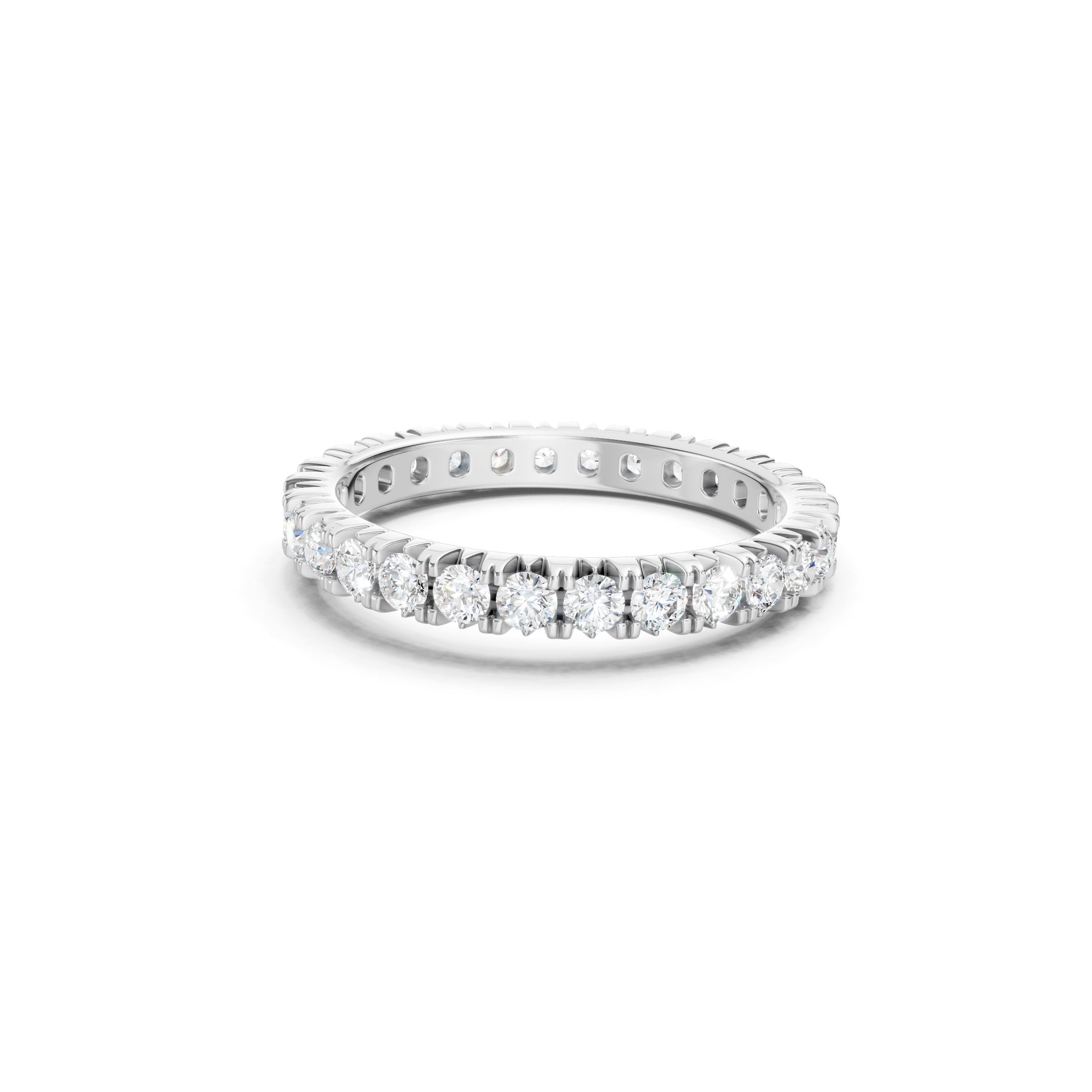 1.50 CT Round Cut Lab Grown Diamond Eternity Band Ring  Gift for Her