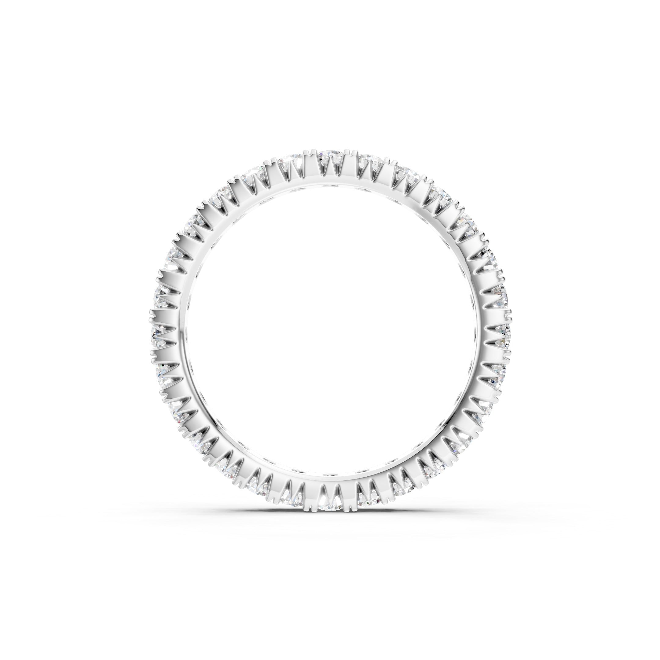 1.50 CT Round Cut Lab Grown Diamond Eternity Band Ring  Gift for Her