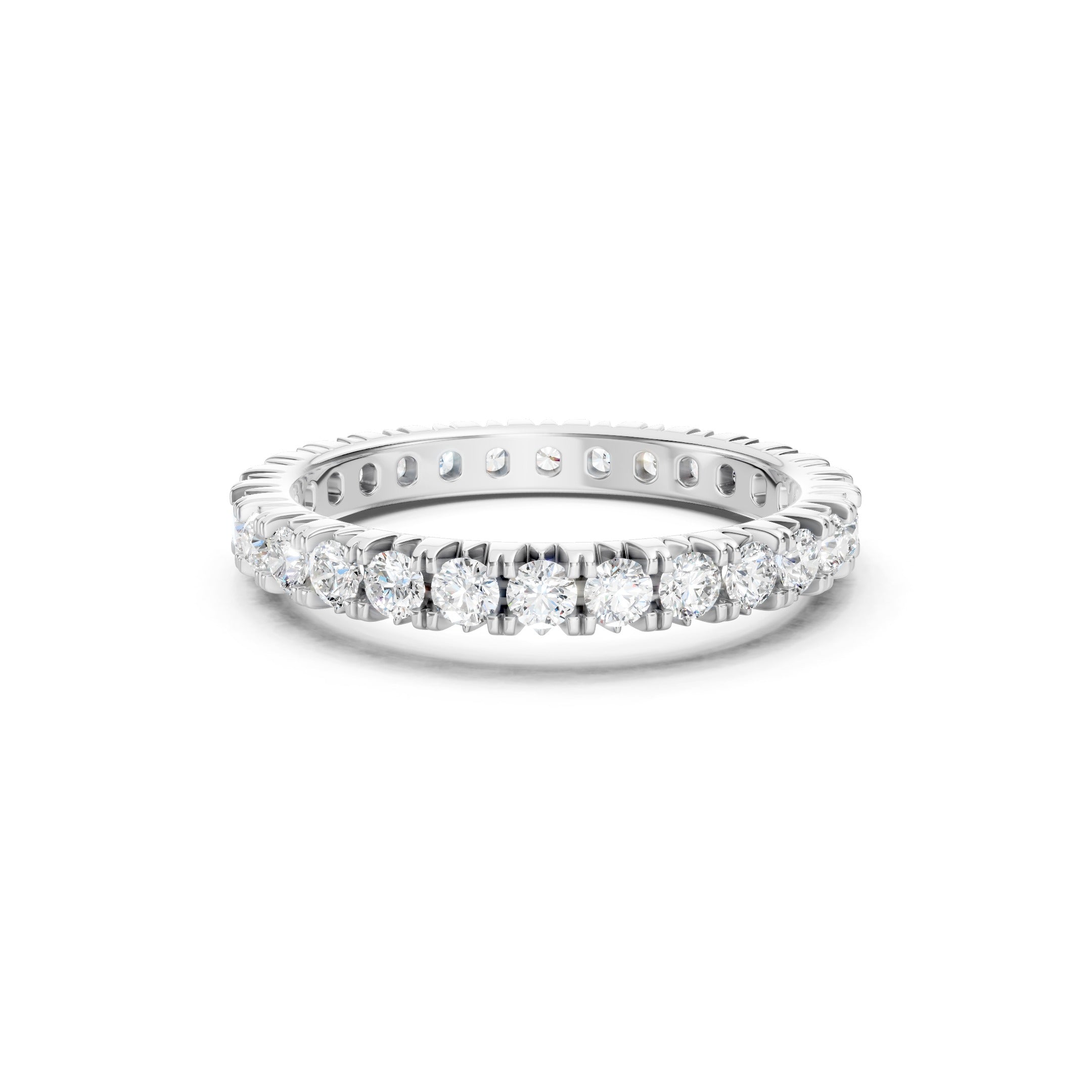 1.50 CT Round Cut Lab Grown Diamond Eternity Band Ring  Gift for Her