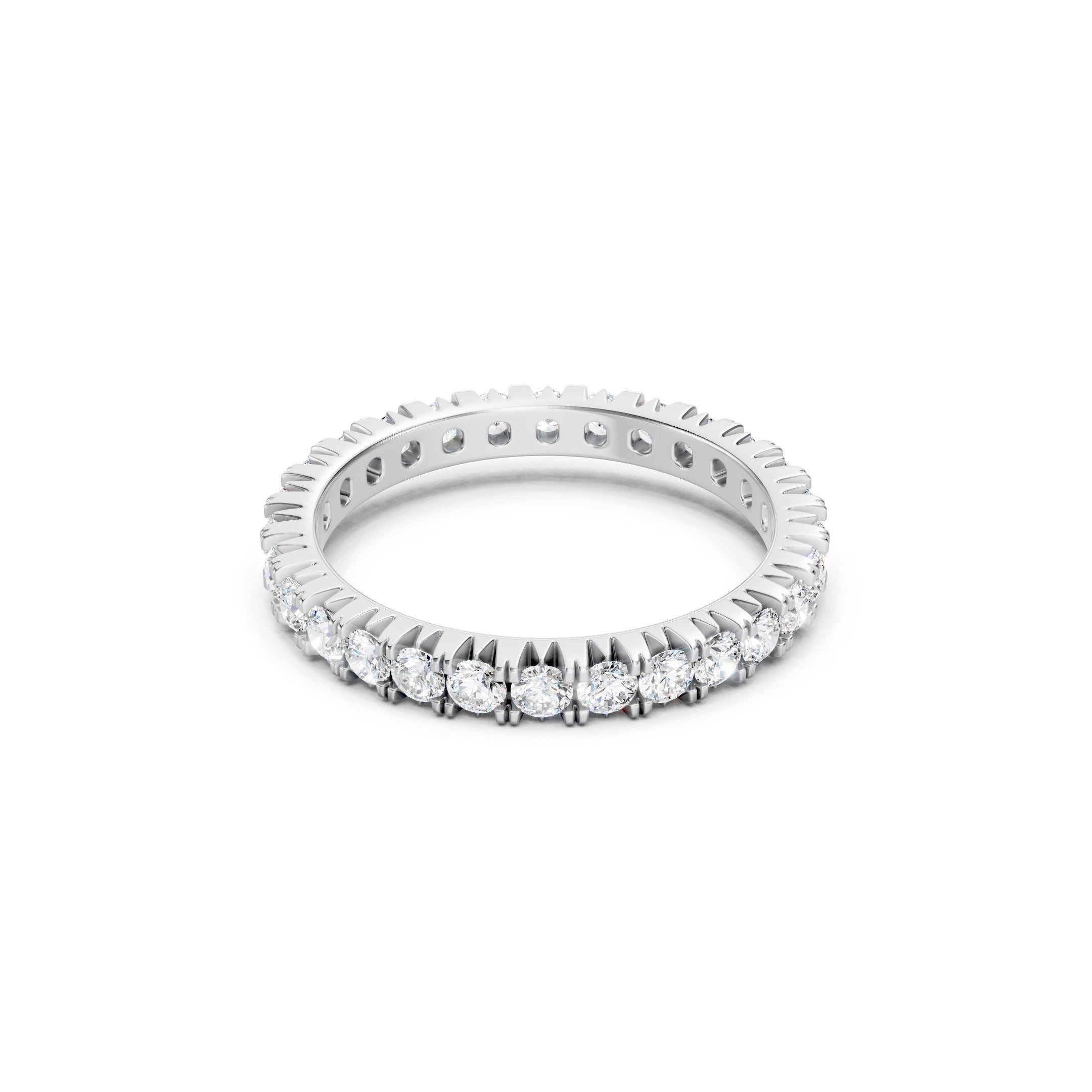 1.50 CT Round Cut Lab Grown Diamond Eternity Band Ring  Gift for Her