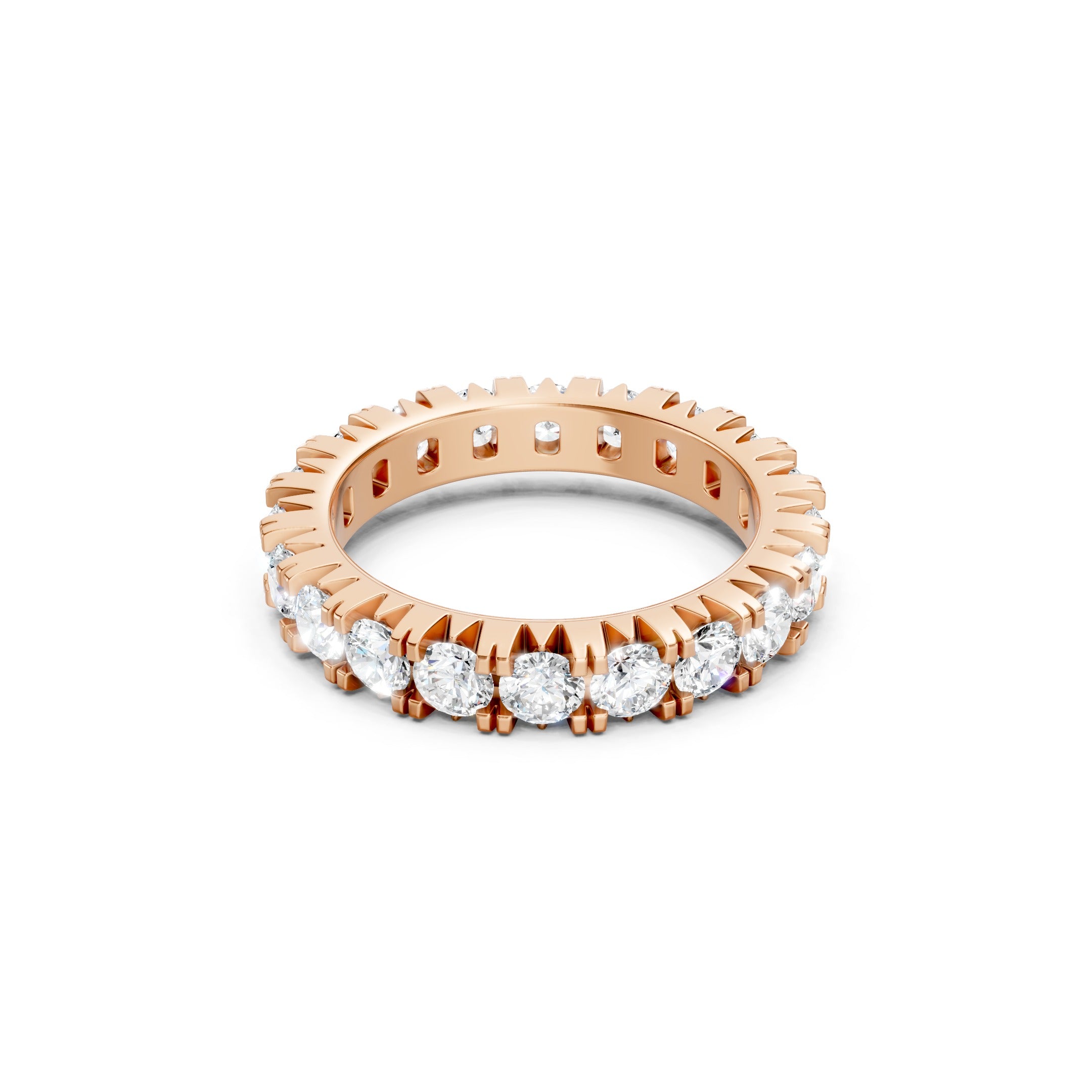 2.75ct Round Cut Lab Grown Diamond Eternity Ring Luxury Jewelry Gift