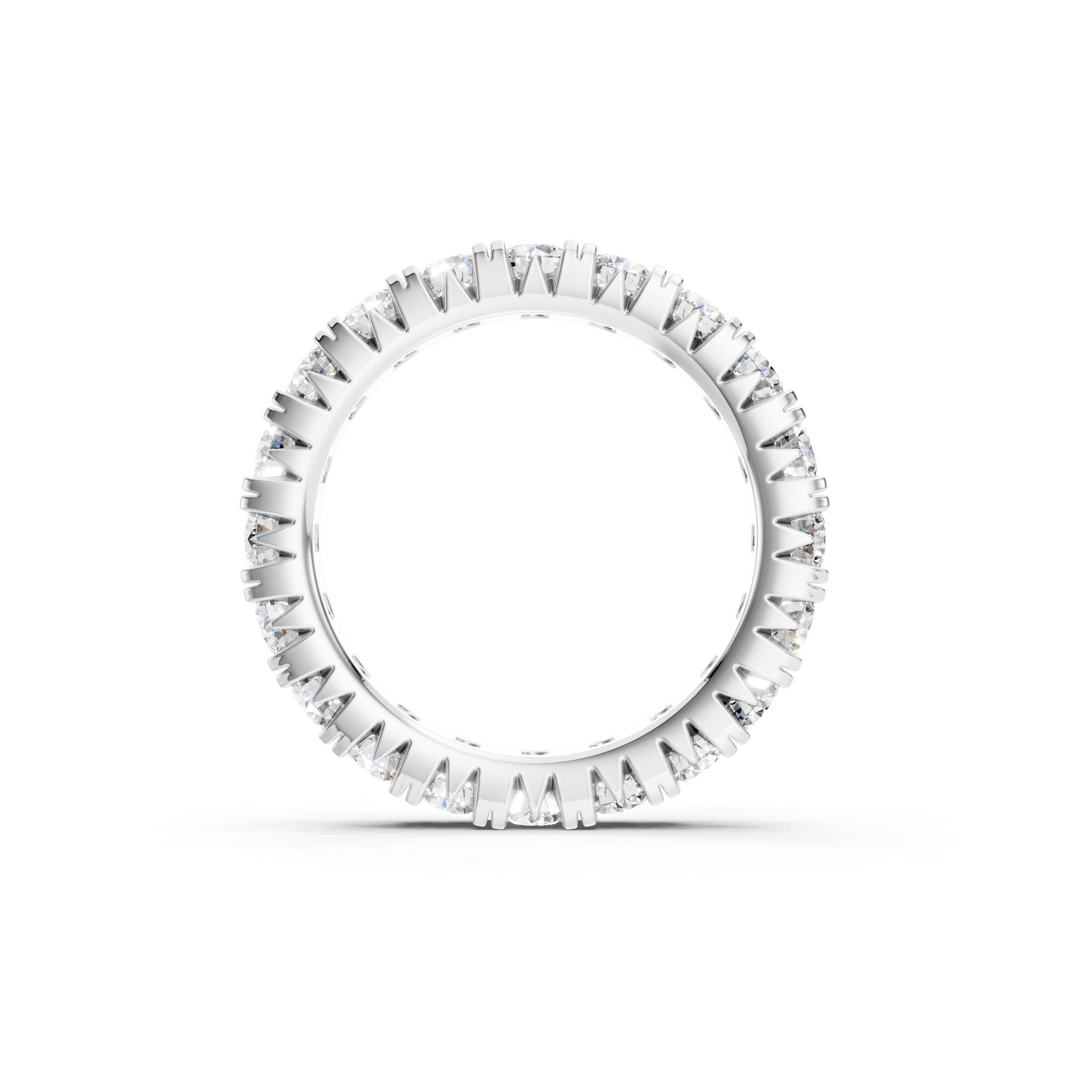 2.75ct Round Cut Lab Grown Diamond Eternity Ring Luxury Jewelry Gift
