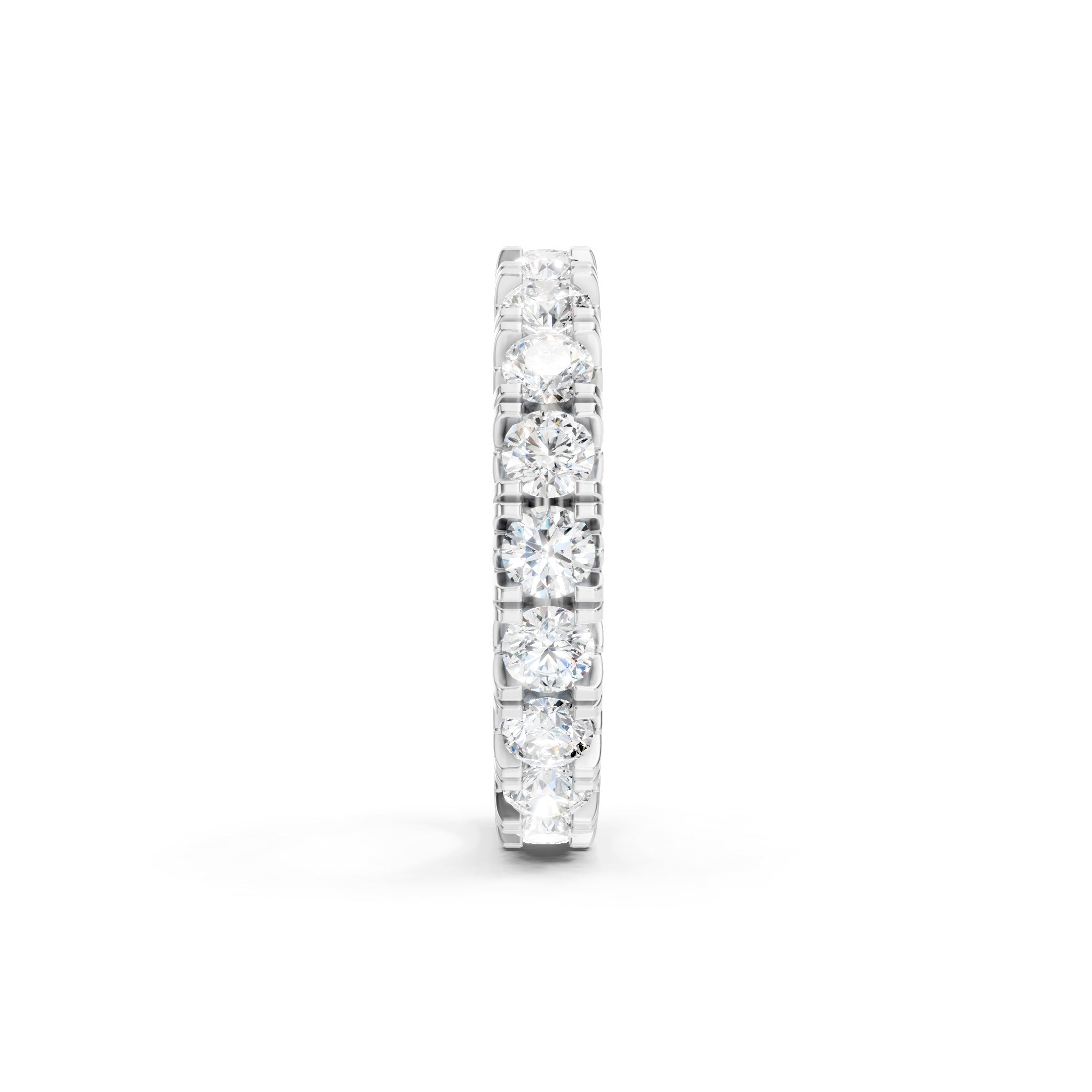2.75ct Round Cut Lab Grown Diamond Eternity Ring Luxury Jewelry Gift