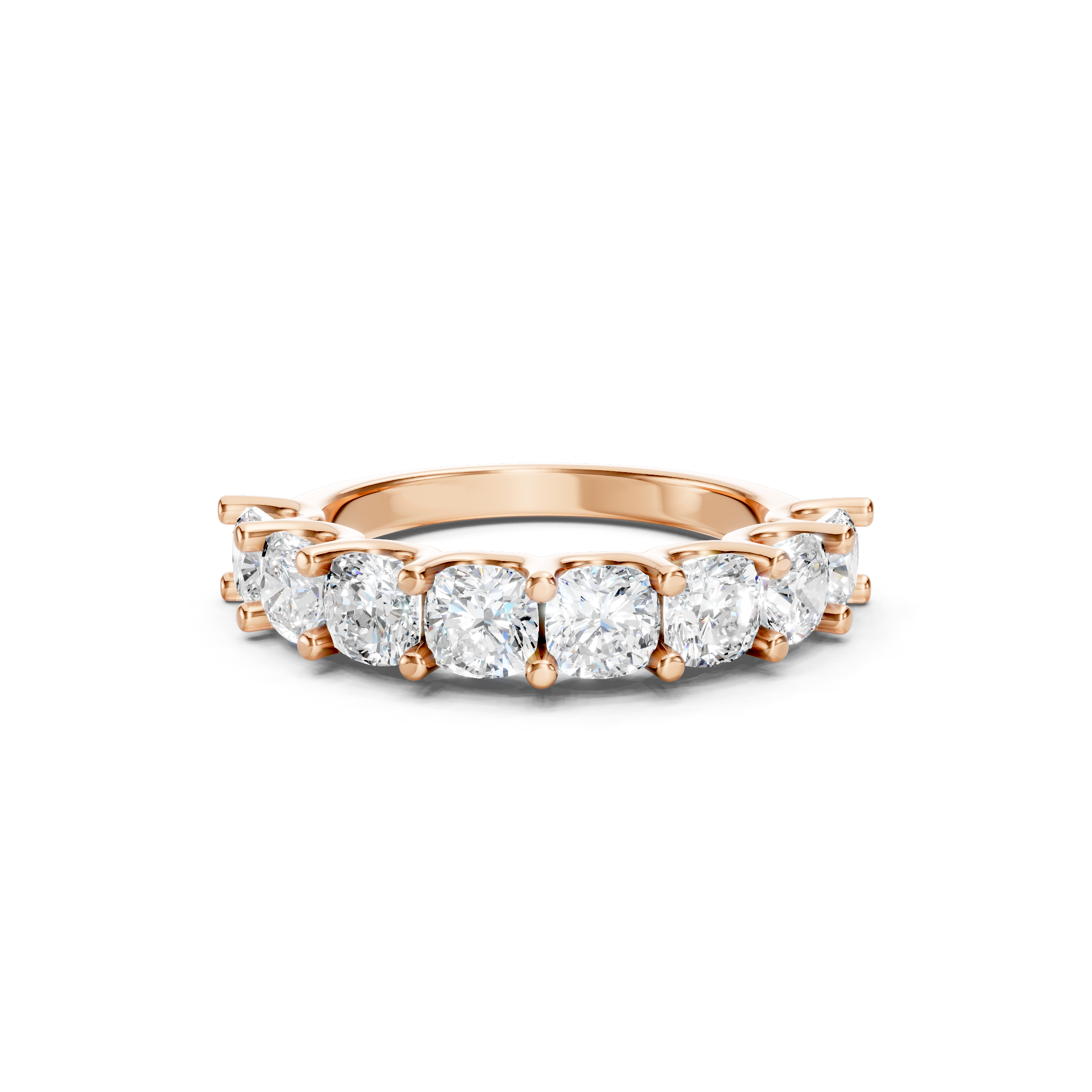  3.00 CT Cushion Cut Lab Grown Diamond Eternity Band