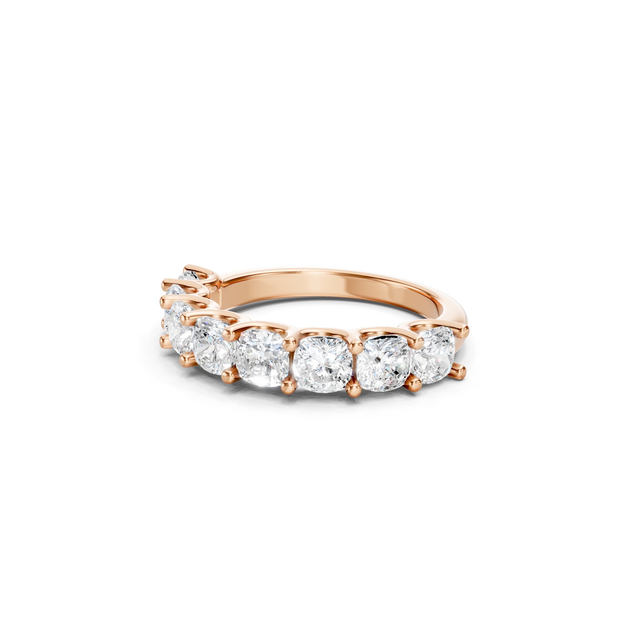  3.00 CT Cushion Cut Lab Grown Diamond Eternity Band