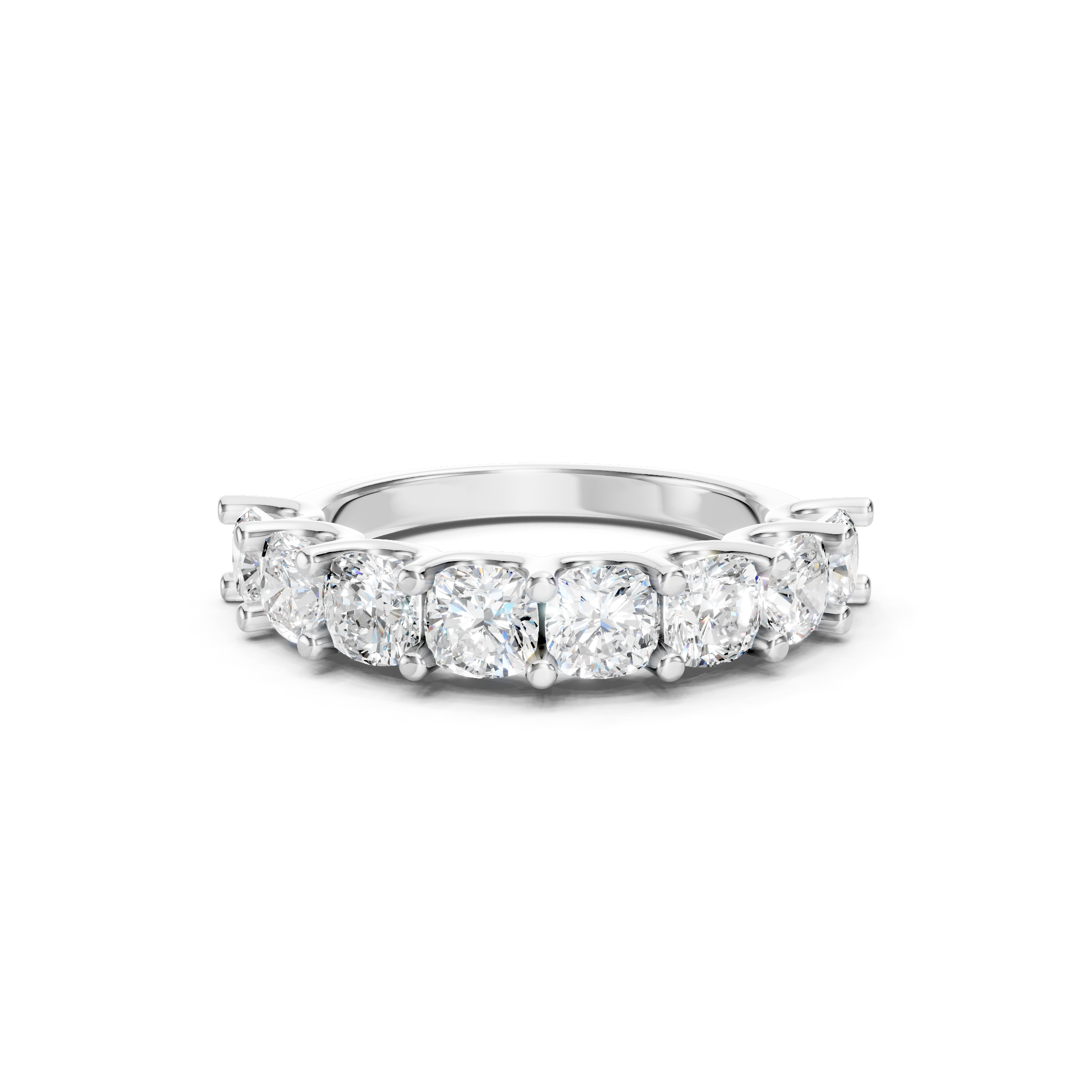  3.00 CT Cushion Cut Lab Grown Diamond Eternity Band