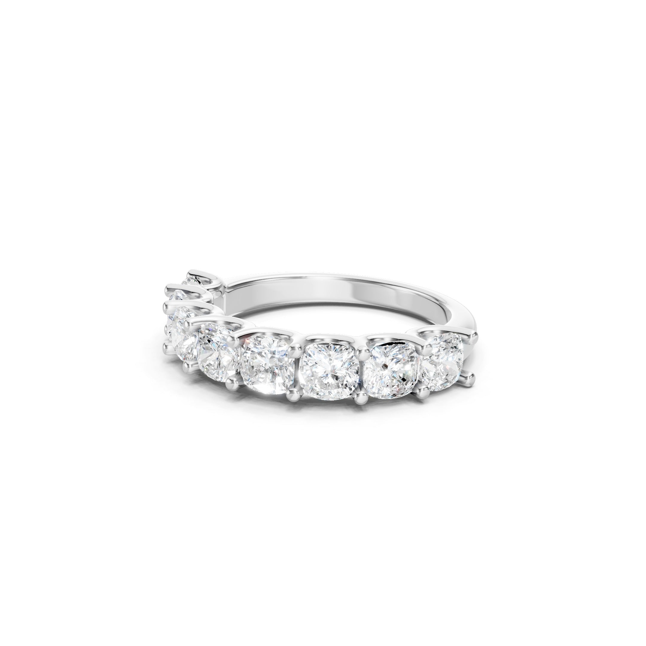  3.00 CT Cushion Cut Lab Grown Diamond Eternity Band