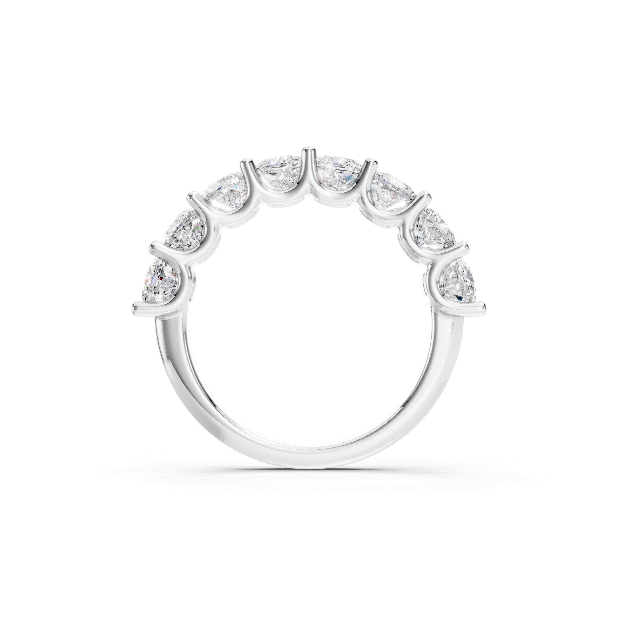  3.00 CT Cushion Cut Lab Grown Diamond Eternity Band
