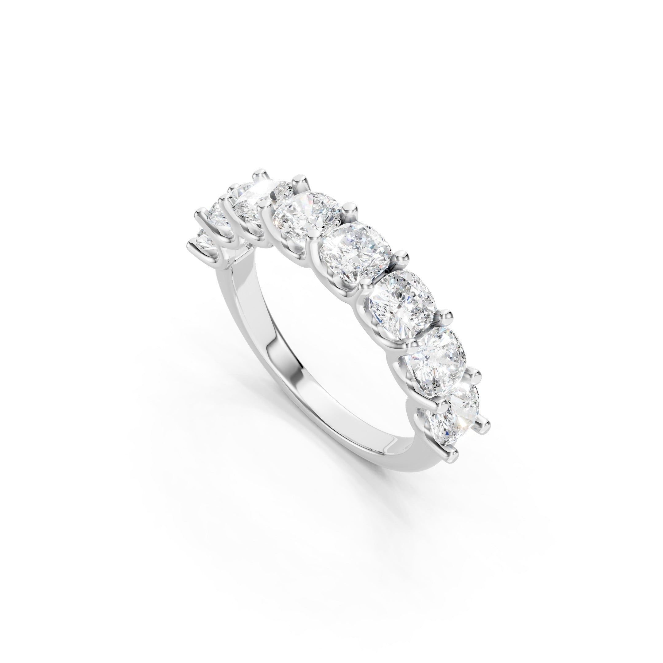  3.00 CT Cushion Cut Lab Grown Diamond Eternity Band