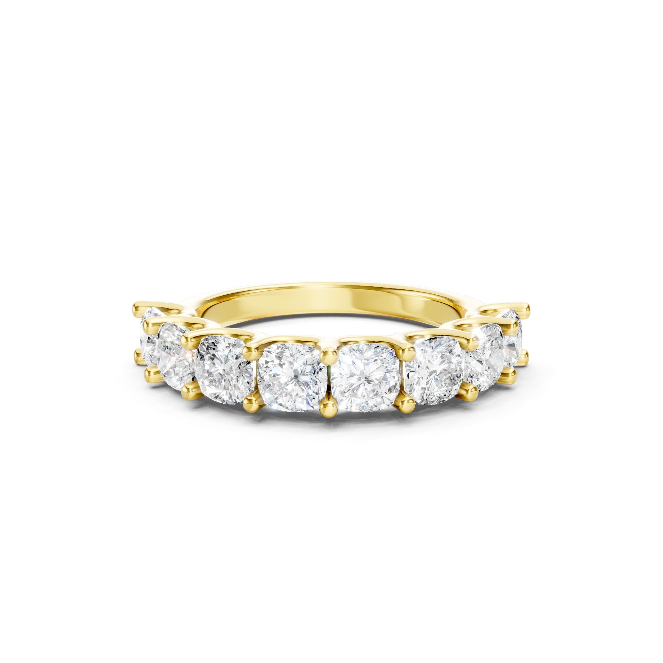  3.00 CT Cushion Cut Lab Grown Diamond Eternity Band